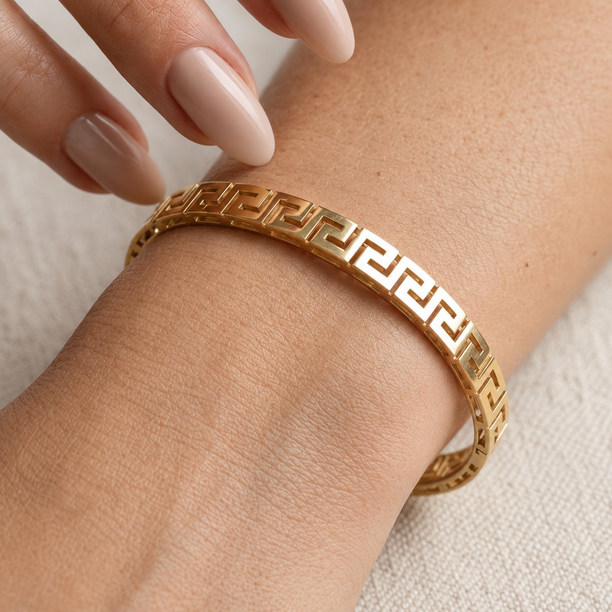 Greek Key Bangle