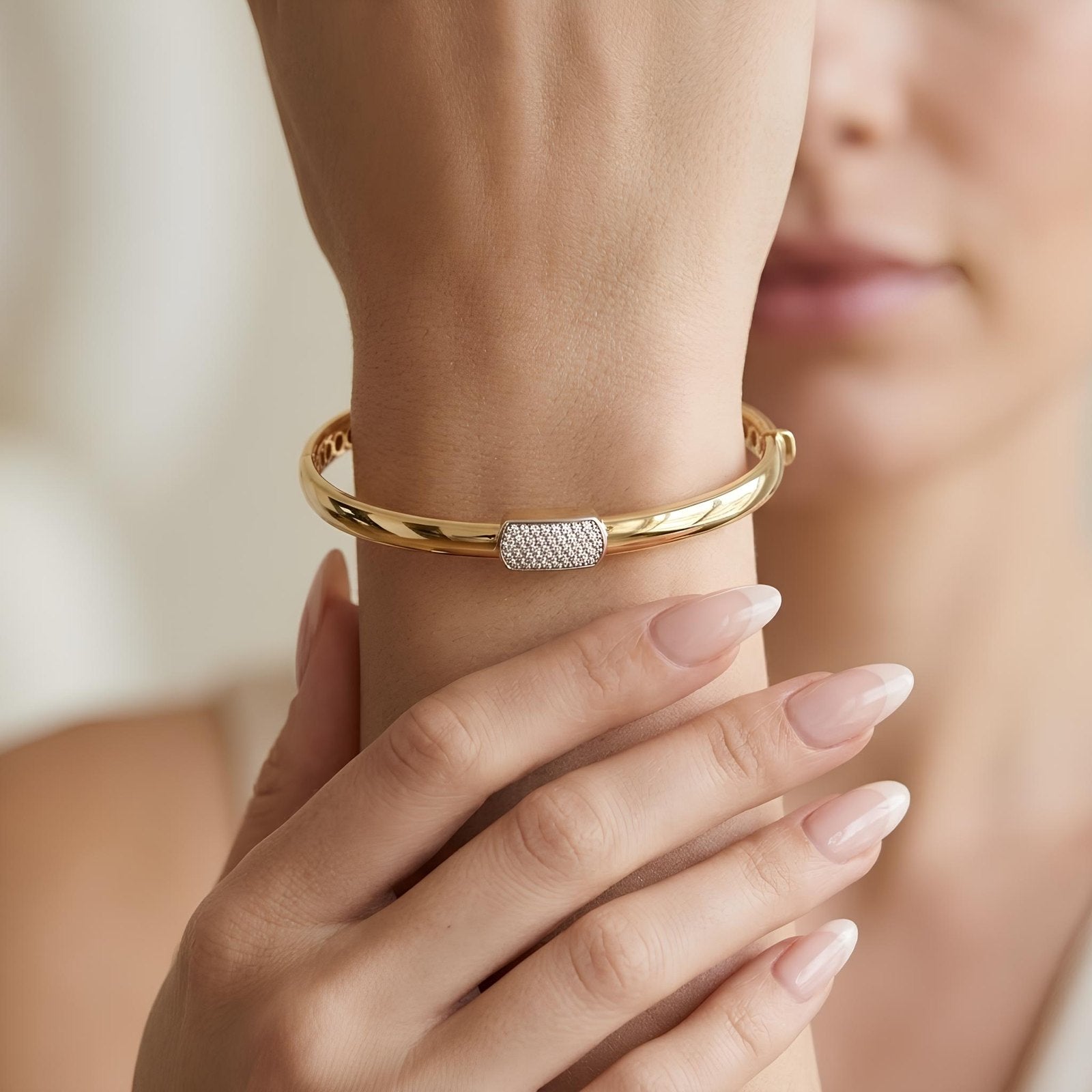 Pave Bar Bangle