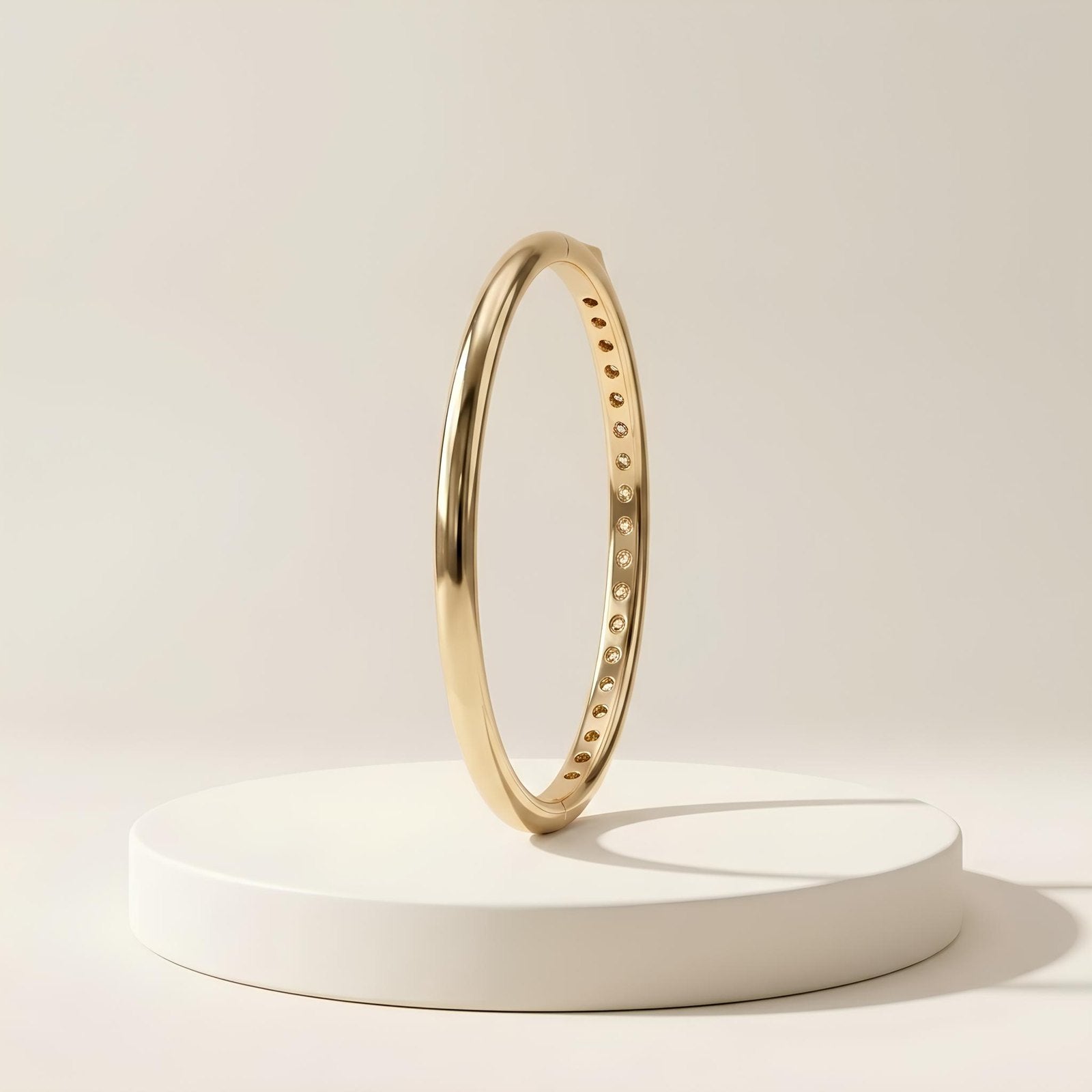 Inner Pave Hinged Bangle