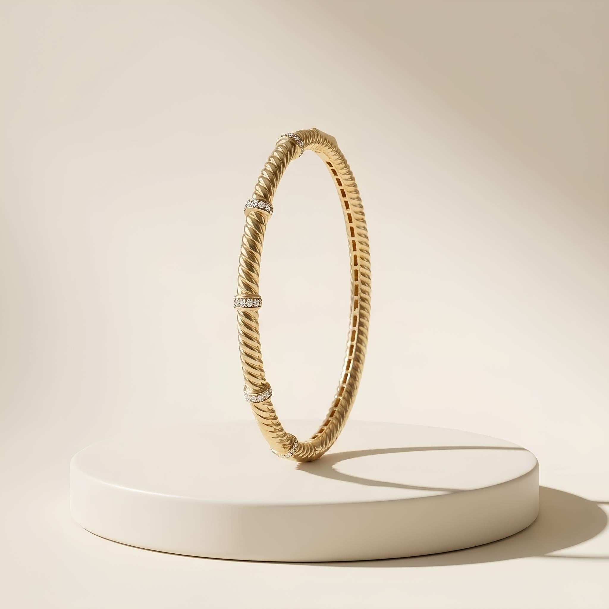 Ribbed Rope Bangle