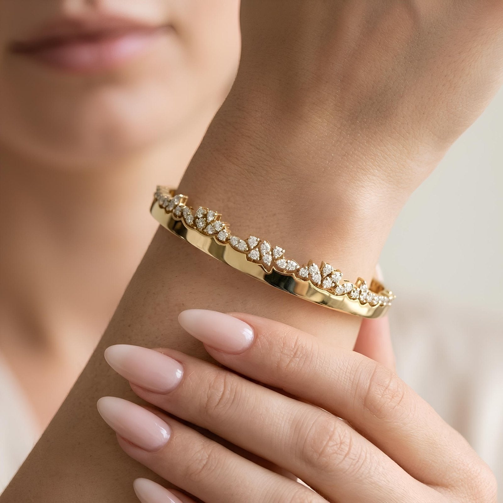 Marquise Cluster Bangle