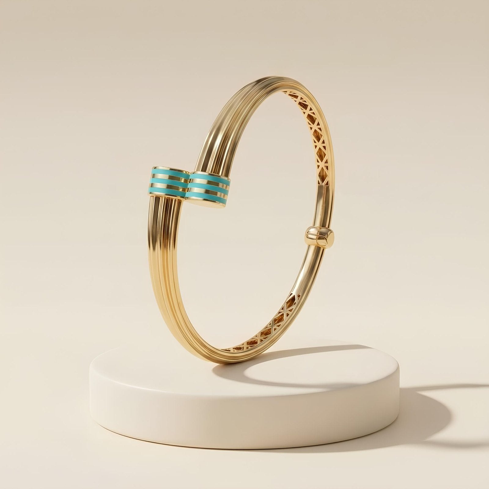 Ottoman-Inspired Enamel Bangle