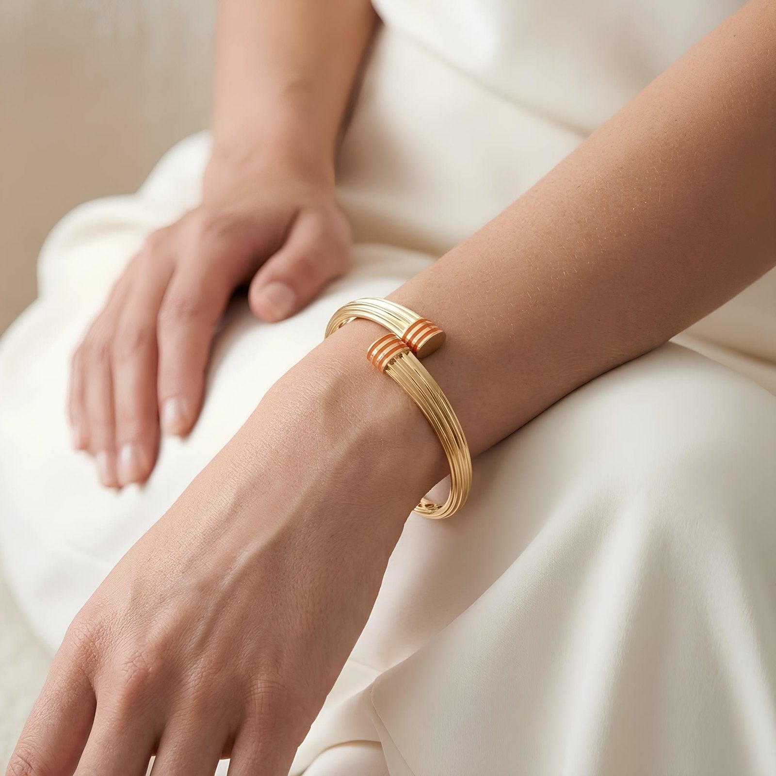 Ottoman-Inspired Enamel Bangle