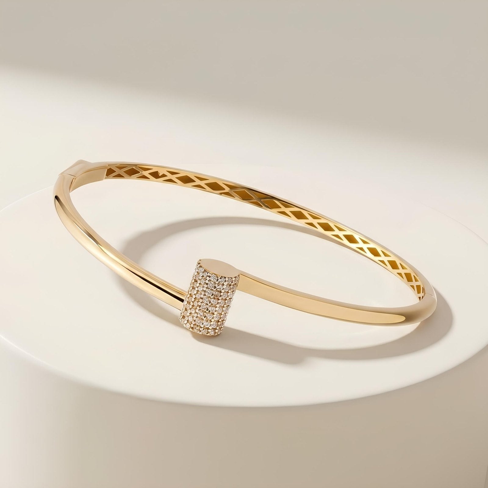 Pave Bypass Bangle