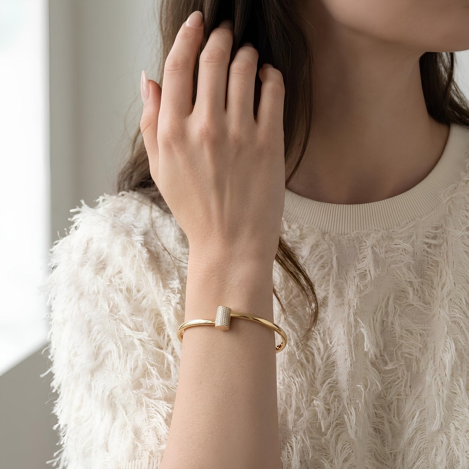 Pave Bypass Bangle