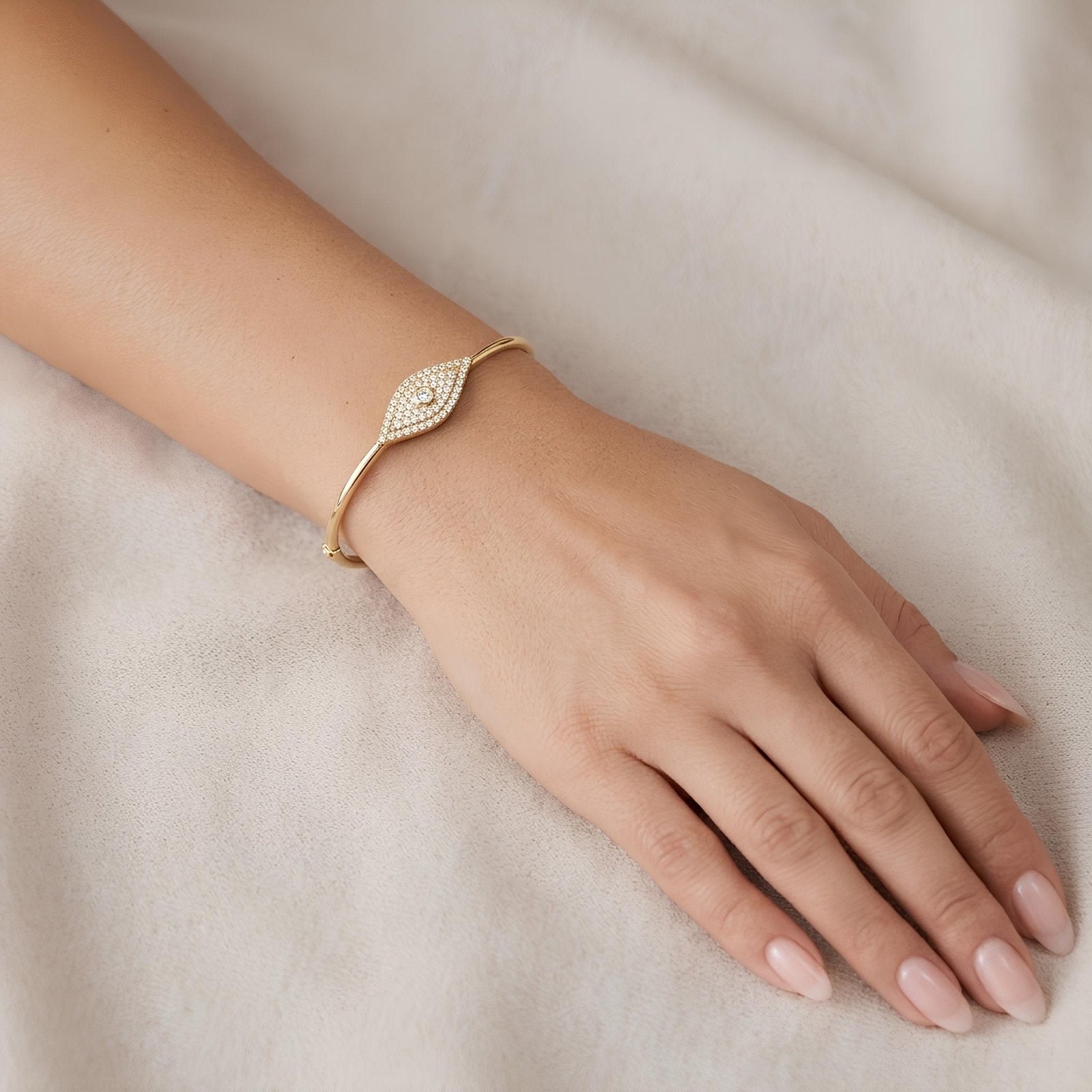 Pave Eye Bangle