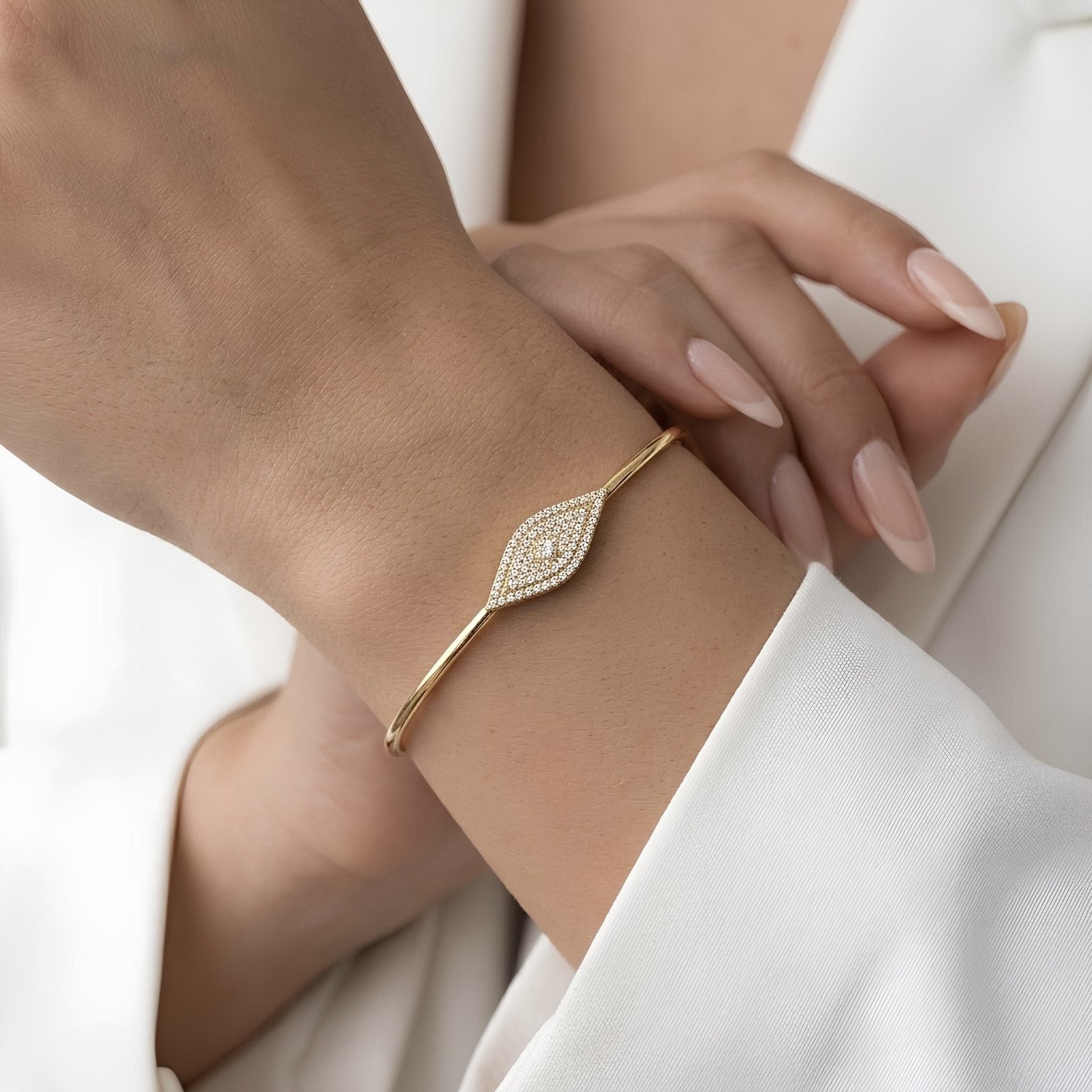 Pave Eye Bangle