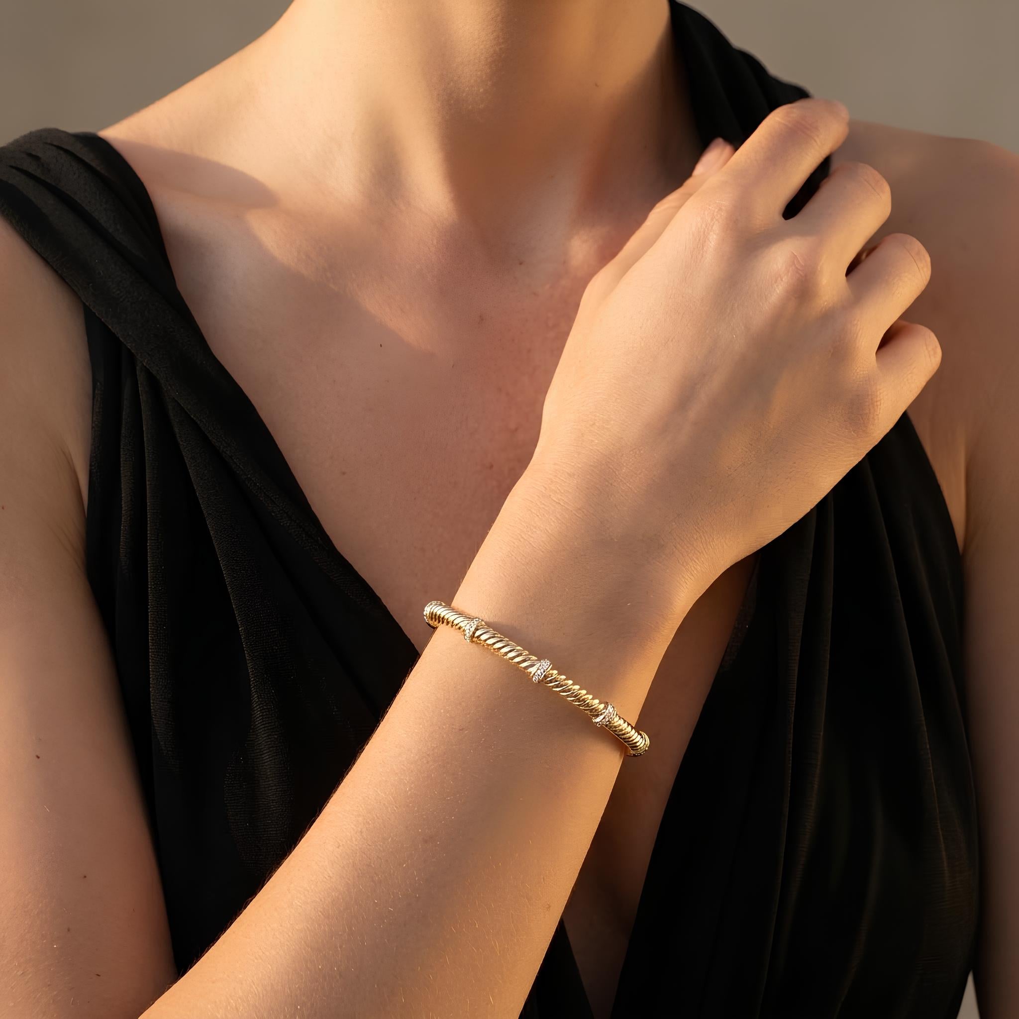 Ribbed Rope Bangle
