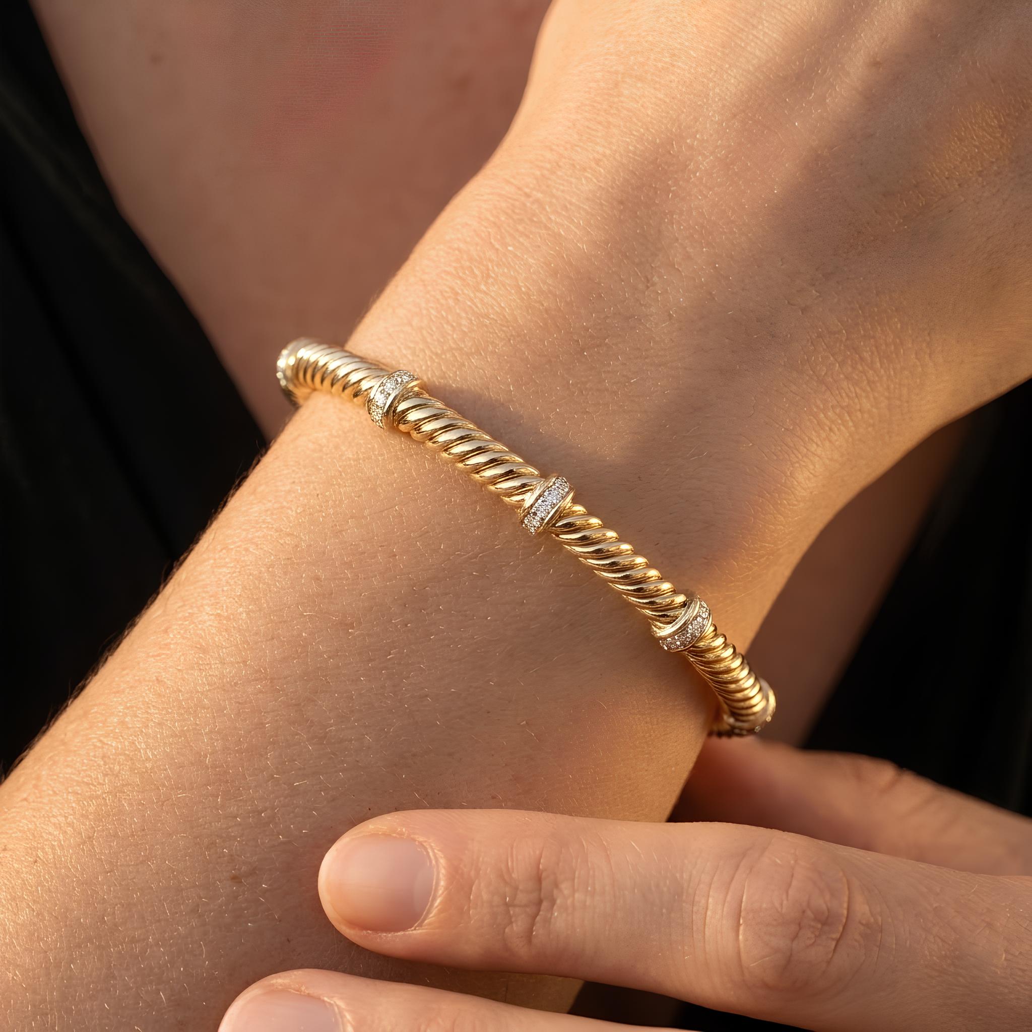 Ribbed Rope Bangle