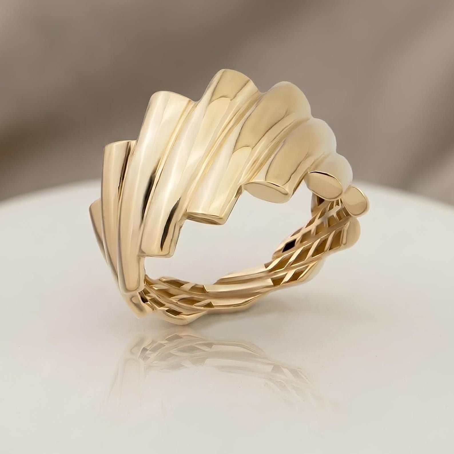 Folded Shell Ring