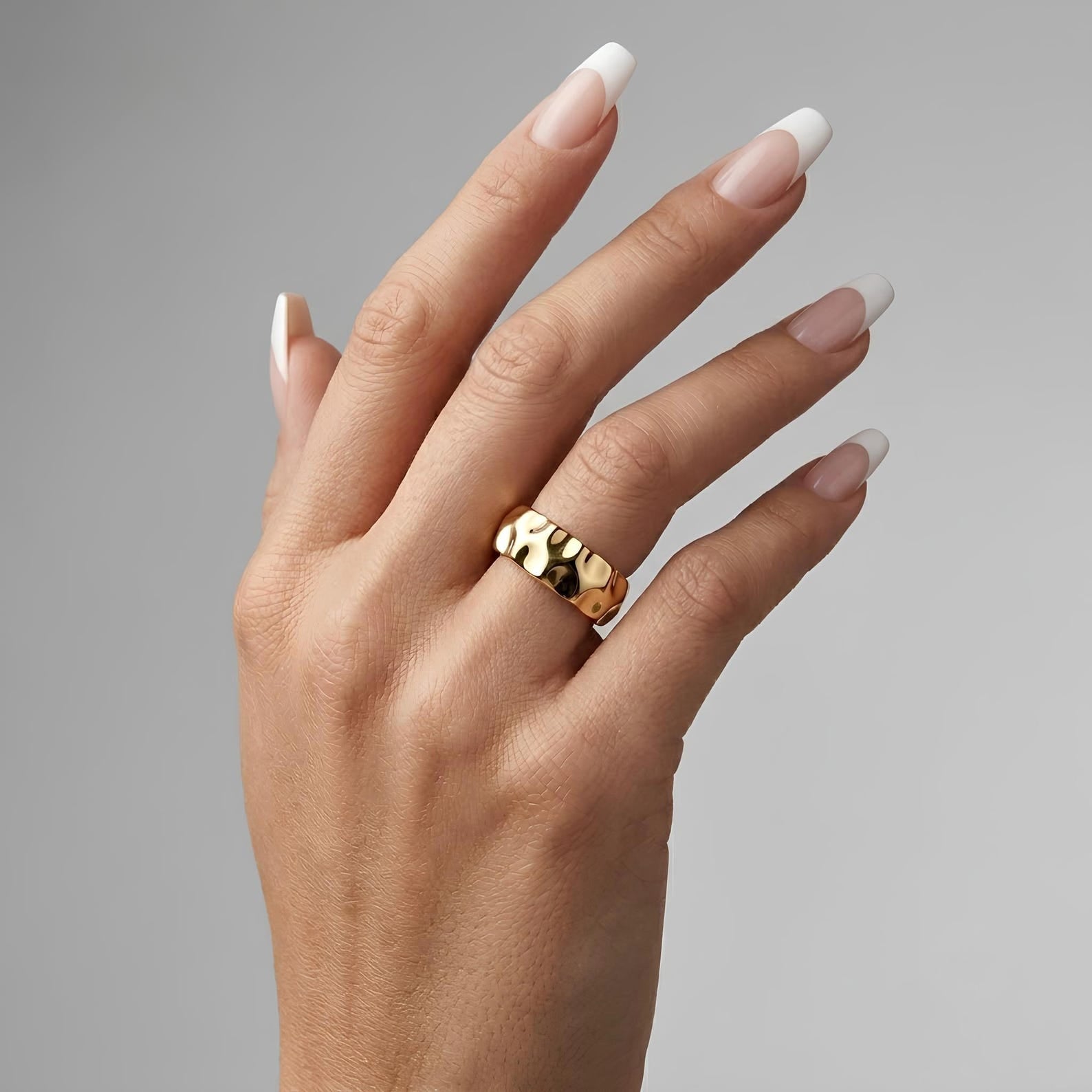 Hammered Dome Ring