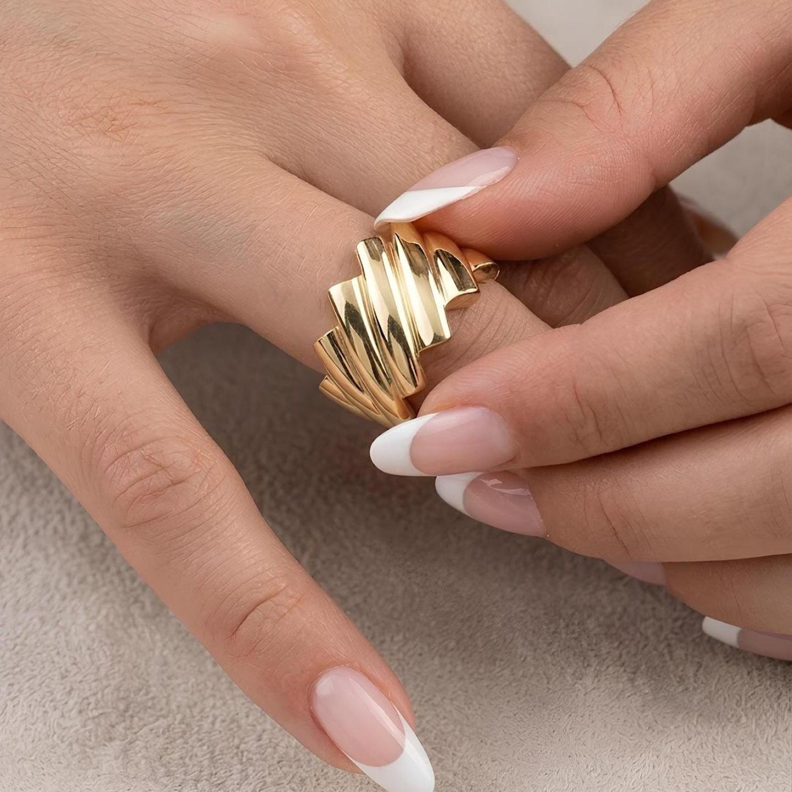 Folded Shell Ring