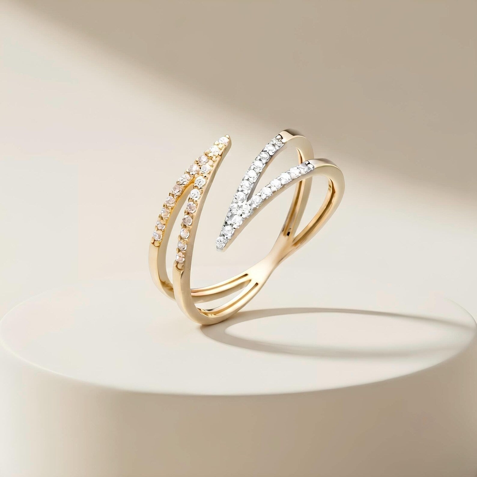 Open Chevron Ring