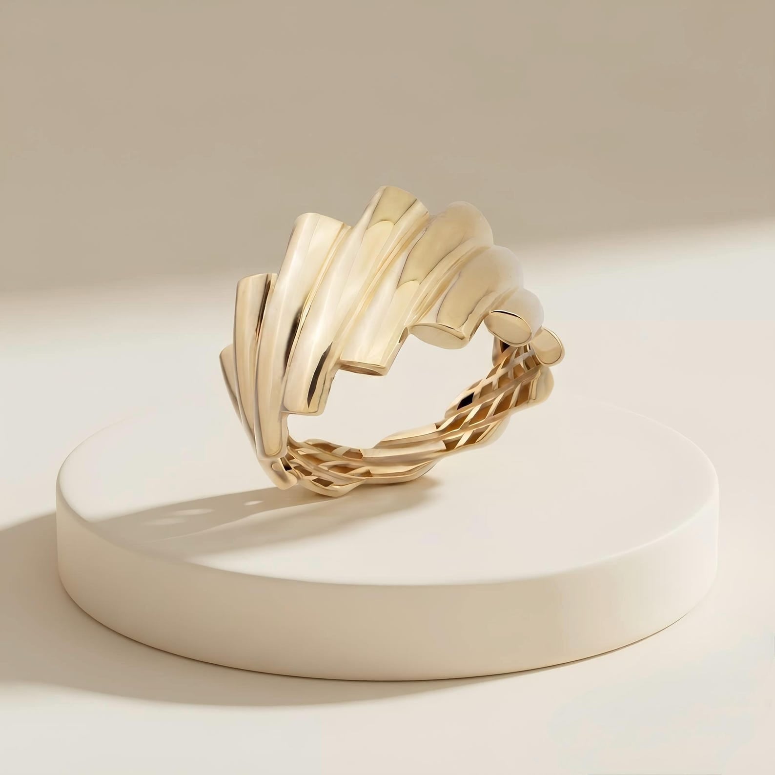 Folded Shell Ring