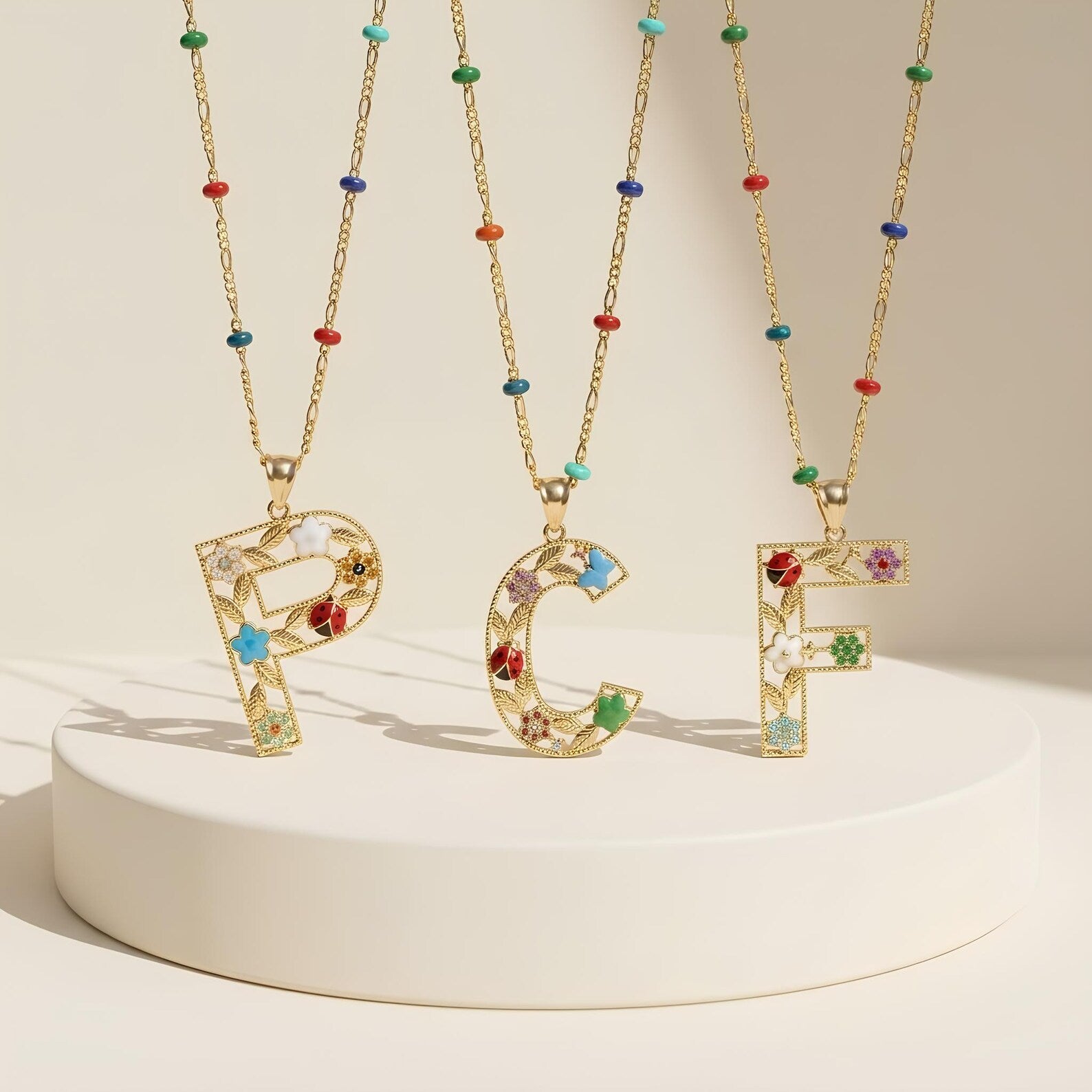 Playful Letters Necklace