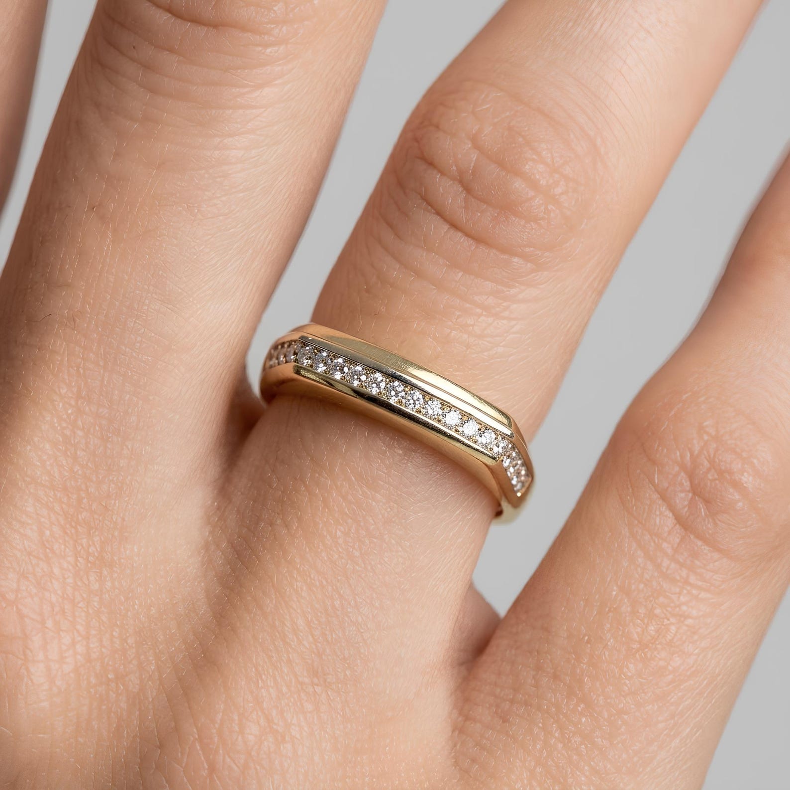 Pave Signet Ring