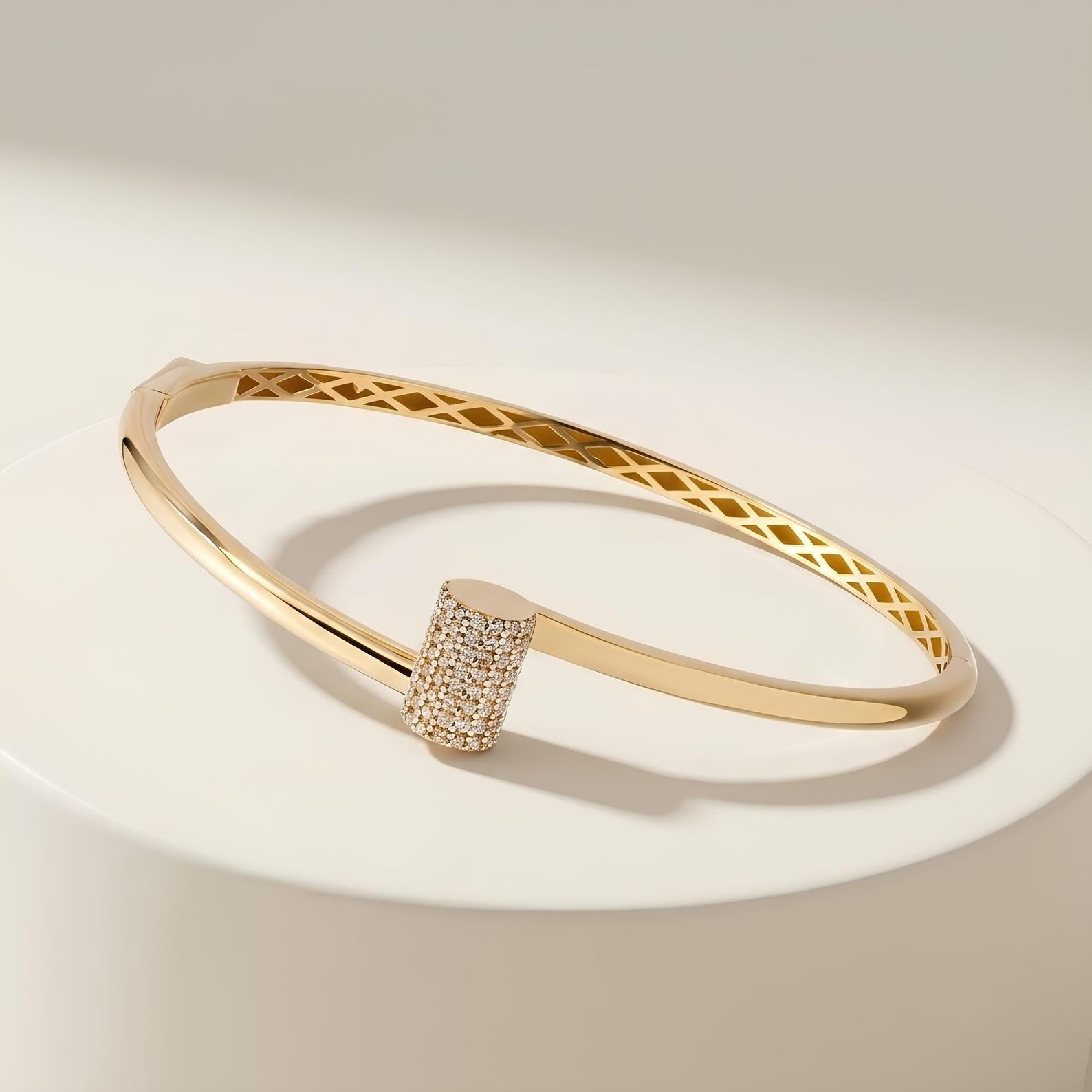 Pave Bypass Bangle