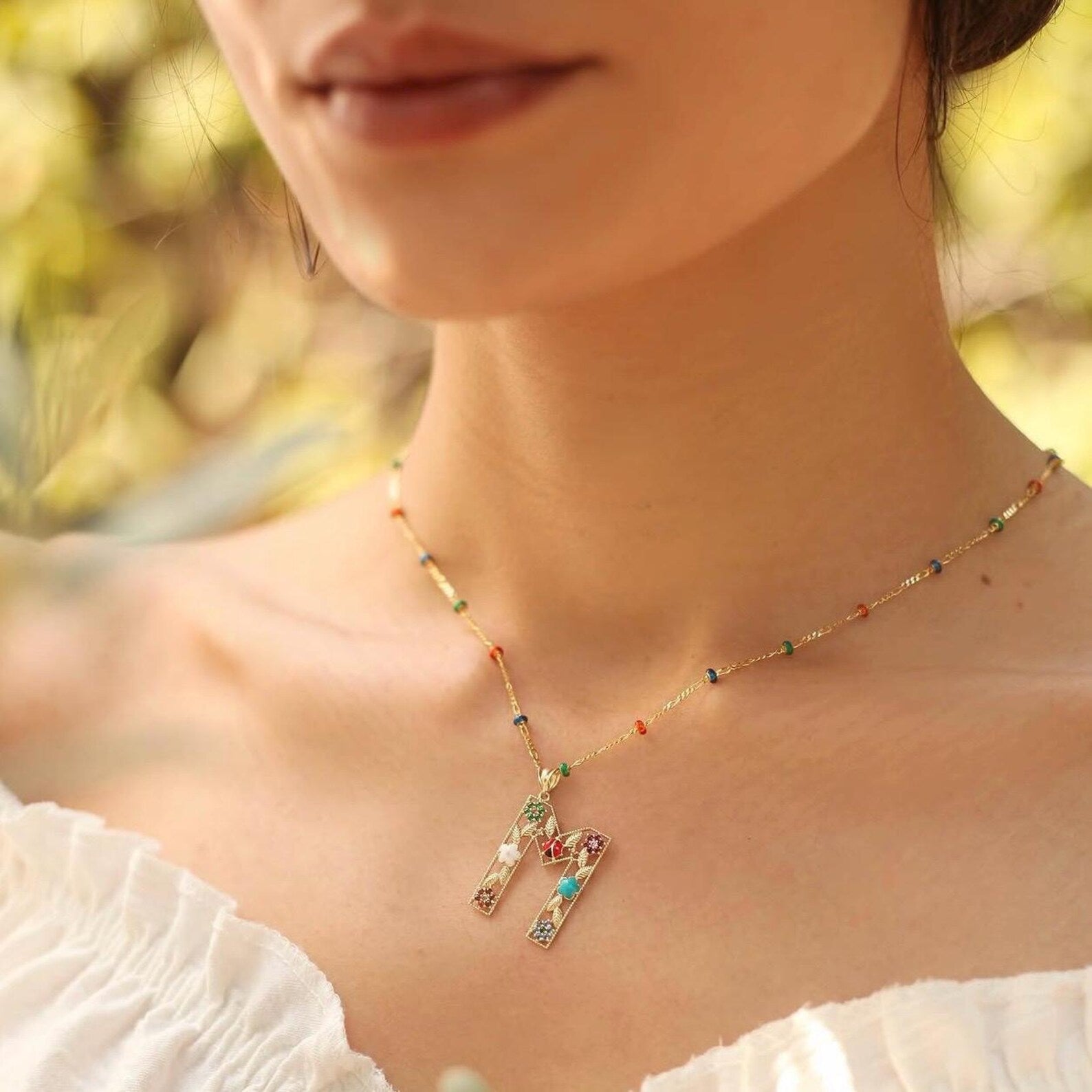 Playful Letters Necklace