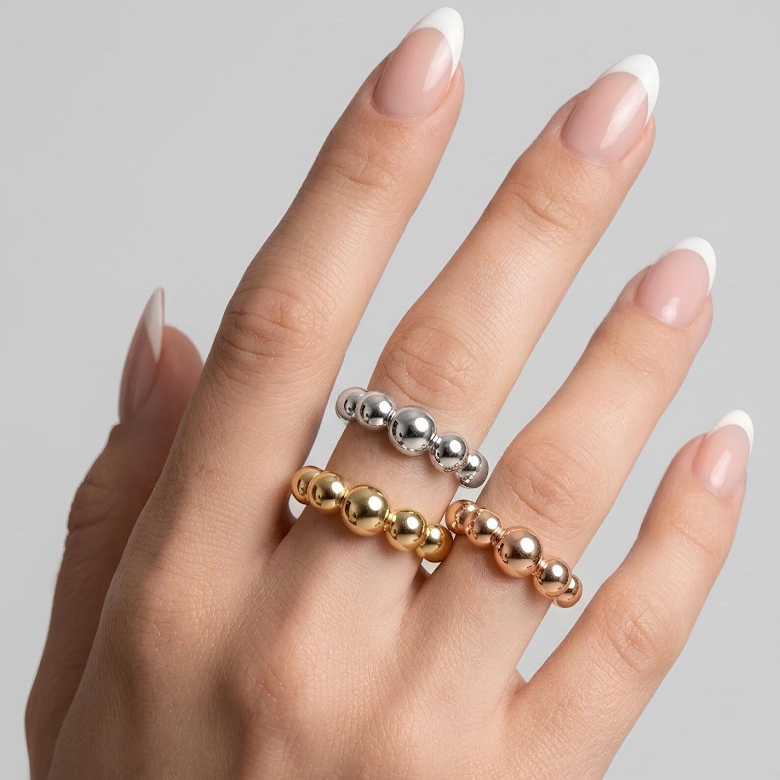 Beaded Ball Ring