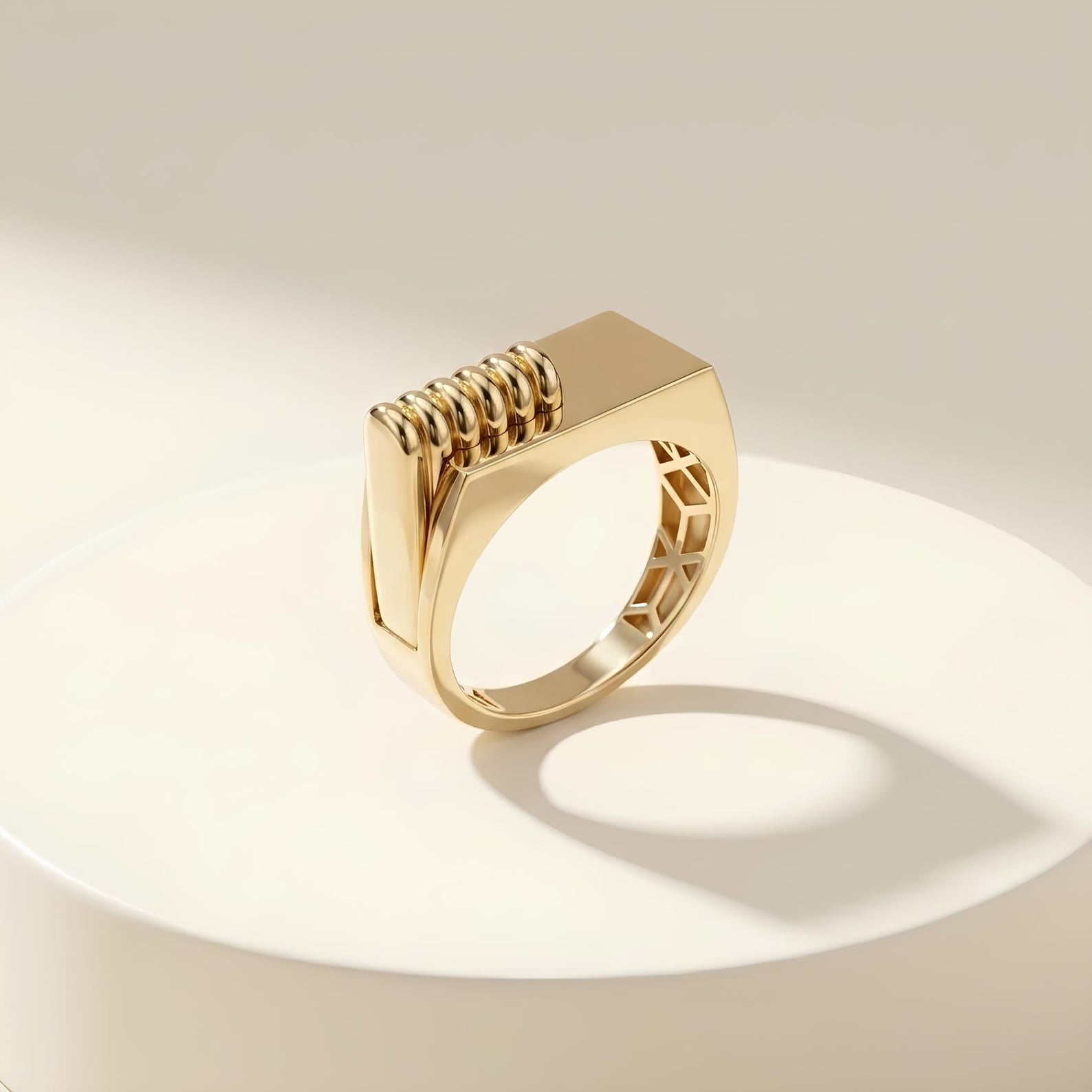 Rectangle Signet Ring
