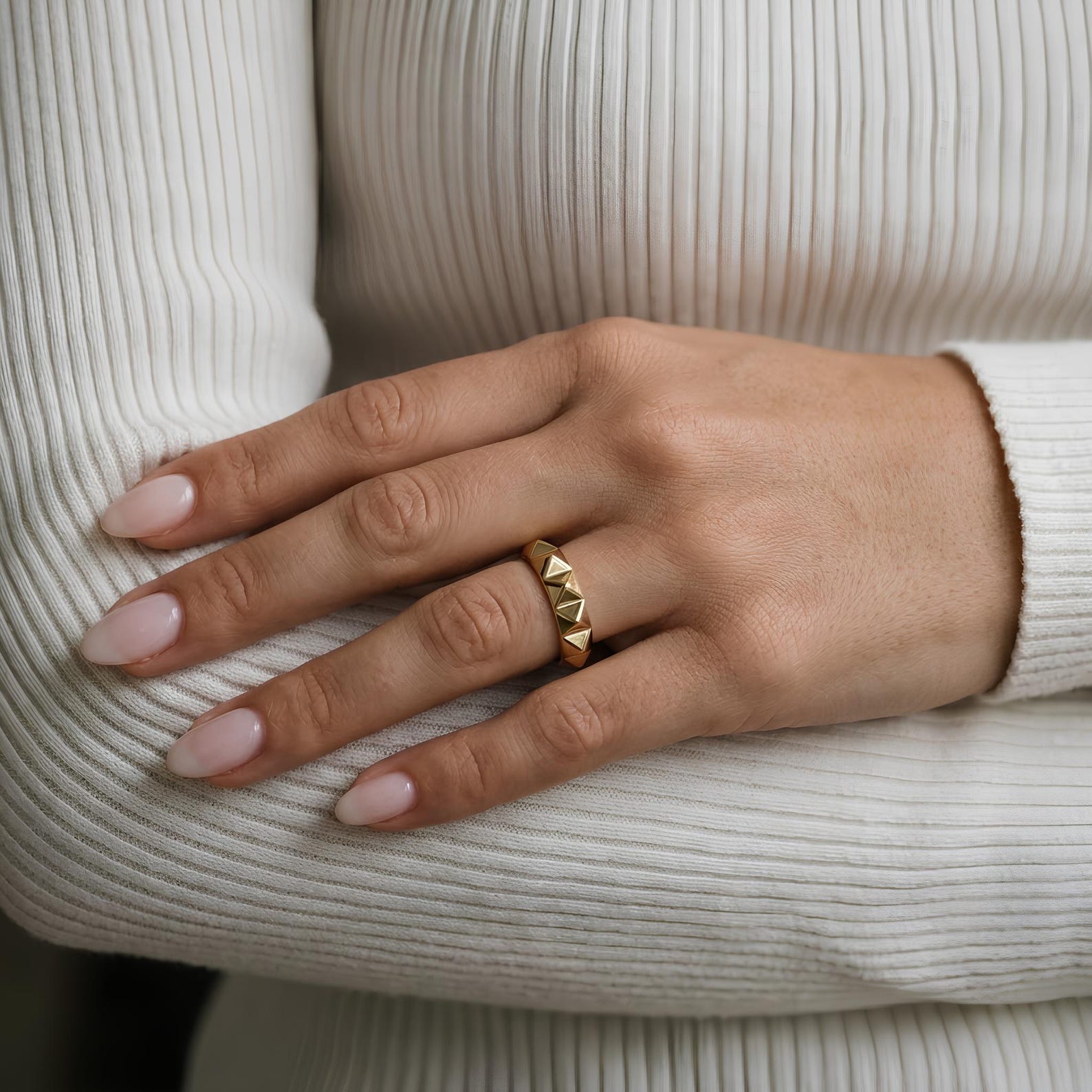 Pyramid Stud Ring