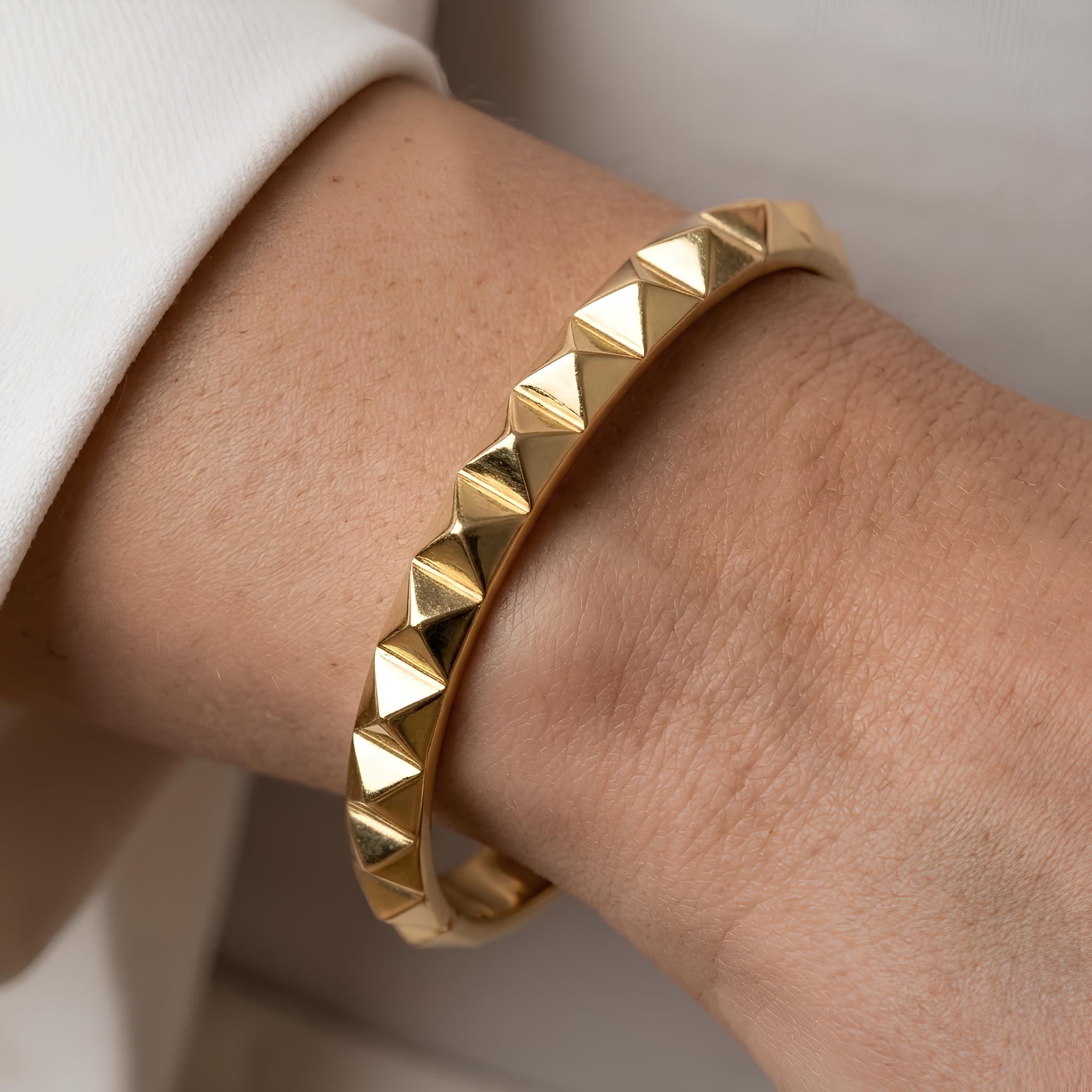 Pyramid Stud Bangle