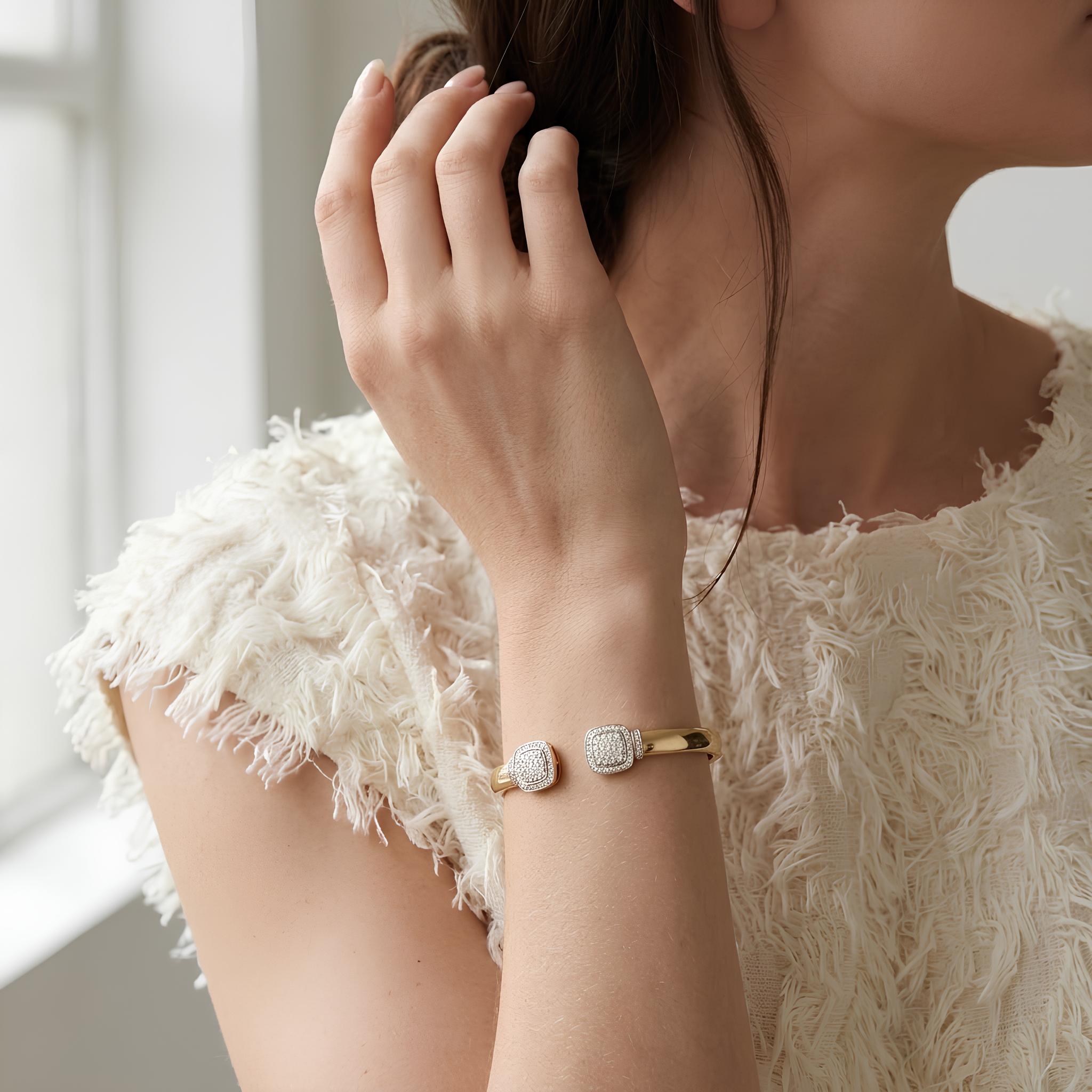 Pave Cushion Cuff