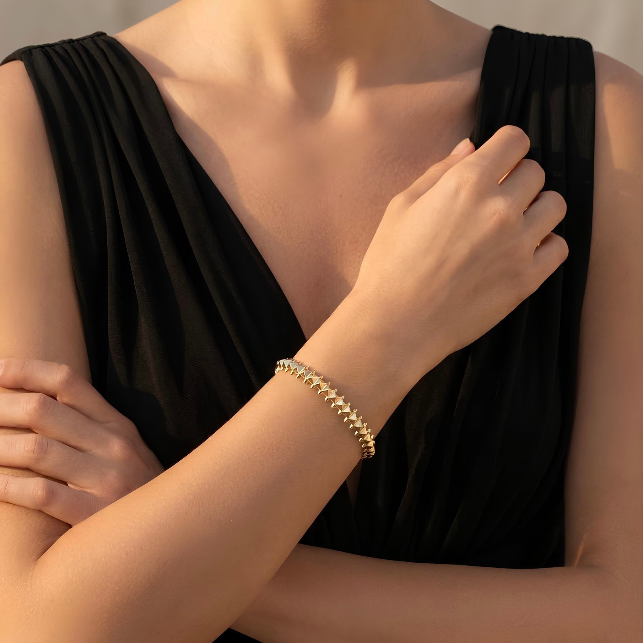 Pyramid Stud Bracelet