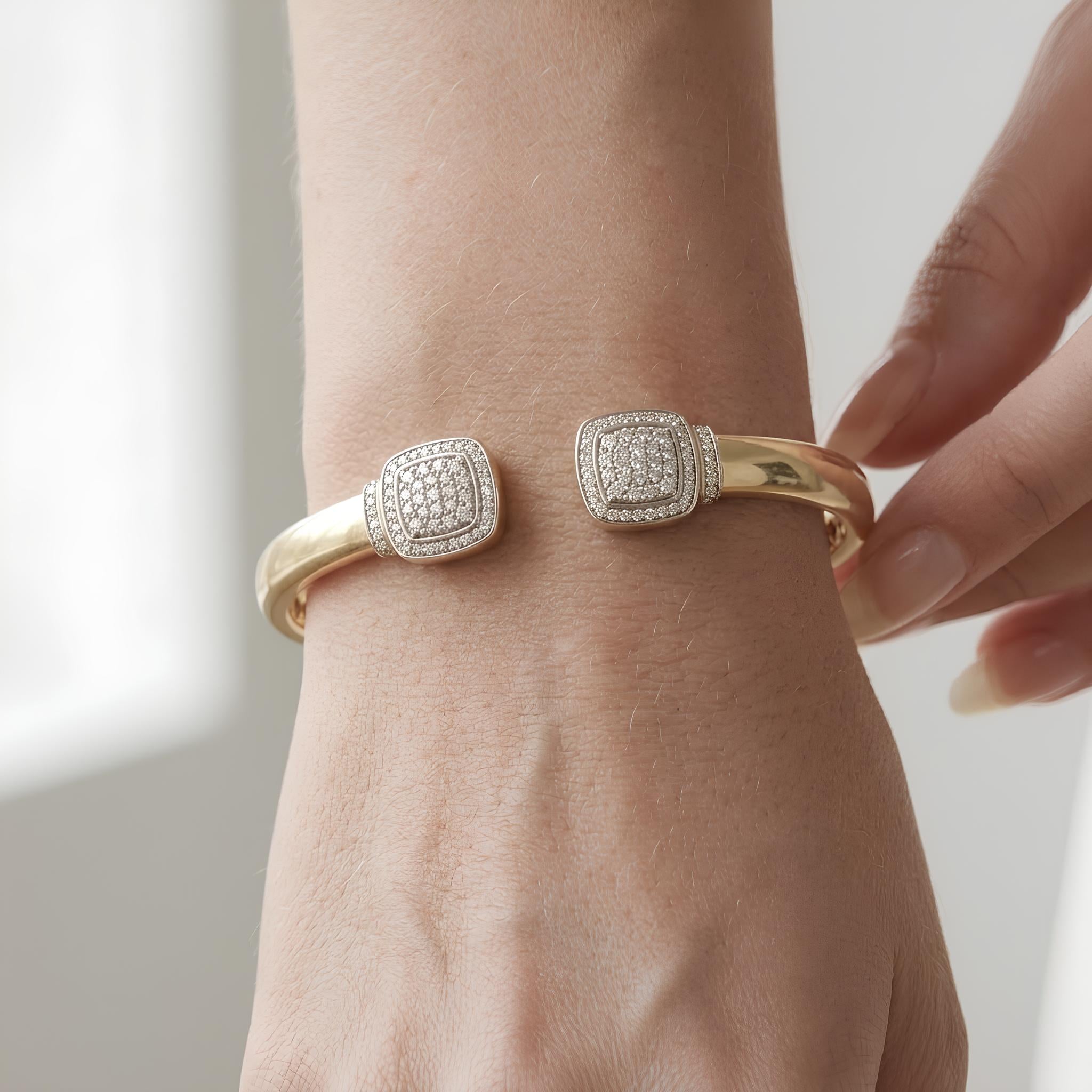 Pave Cushion Cuff