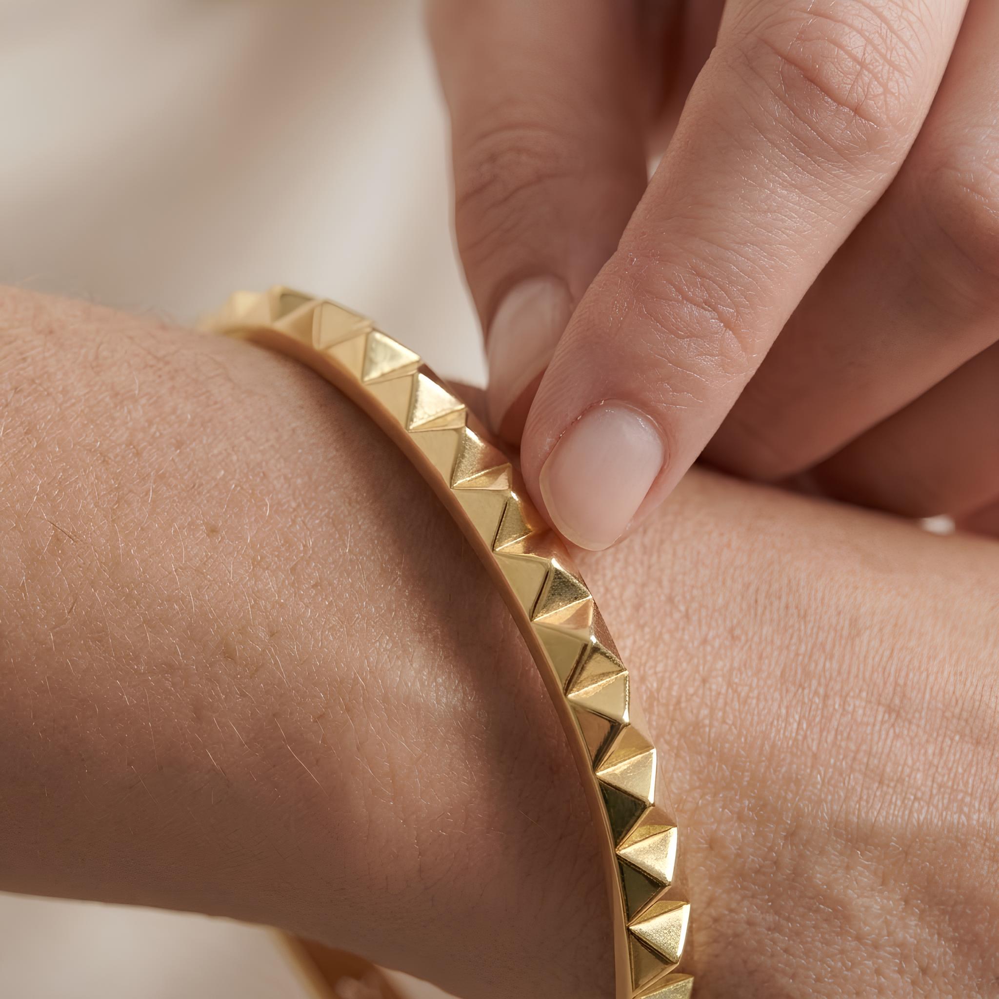 Pyramid Stud Bangle