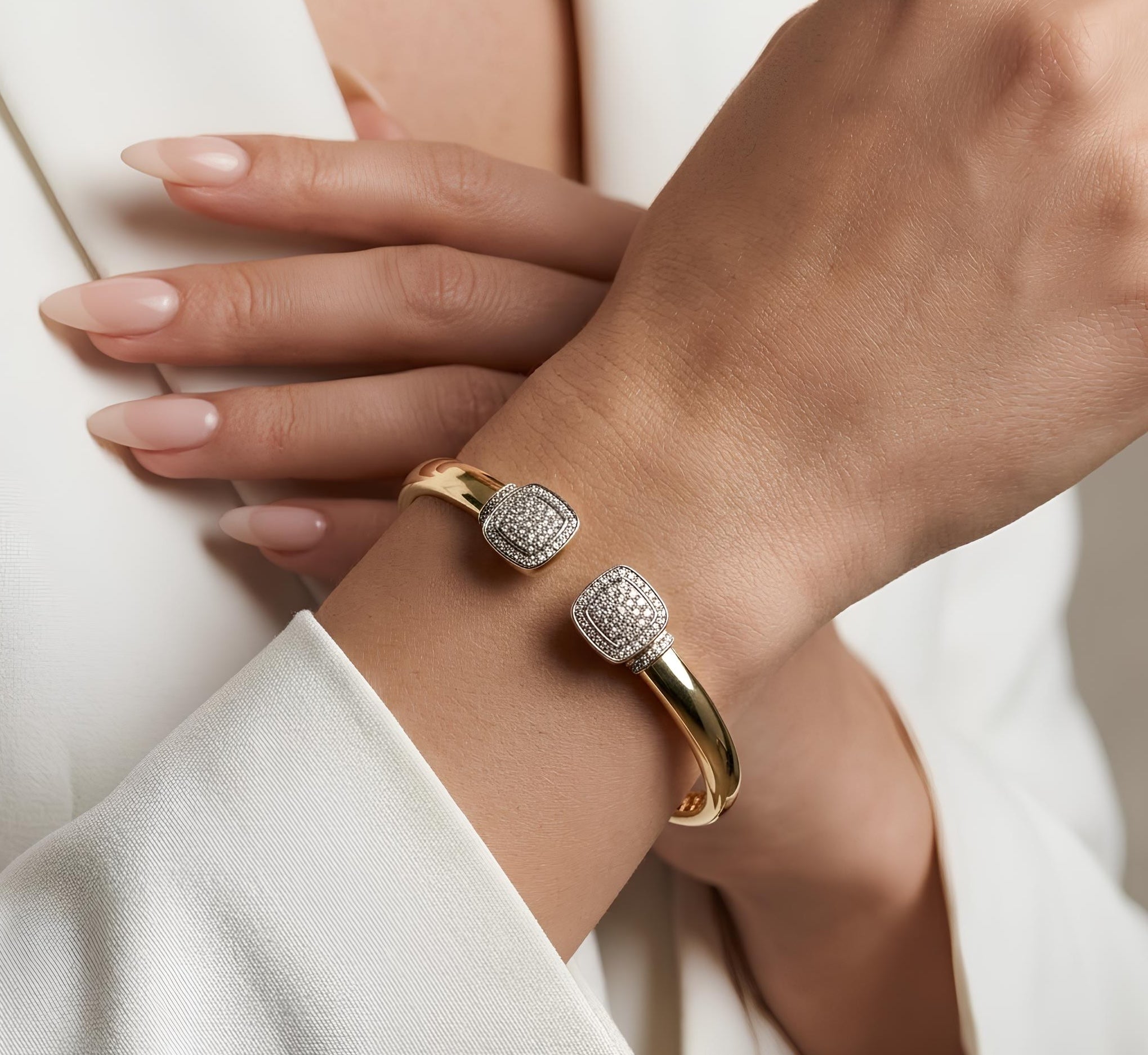 Pave Cushion Cuff