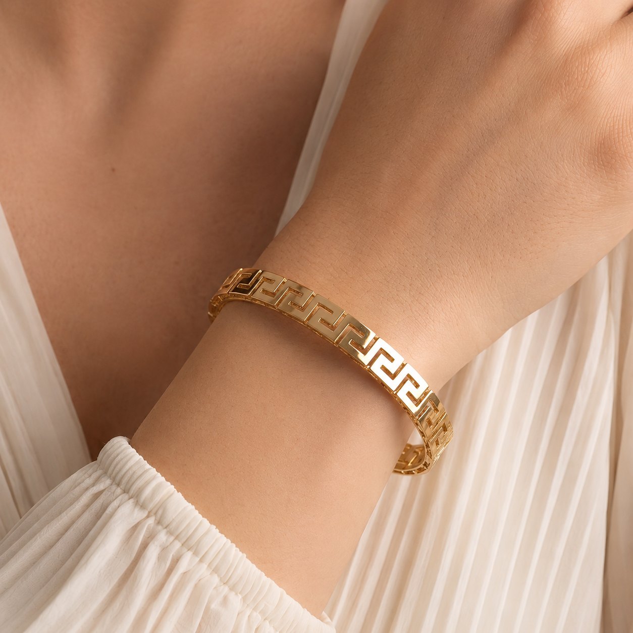 Greek Key Bangle