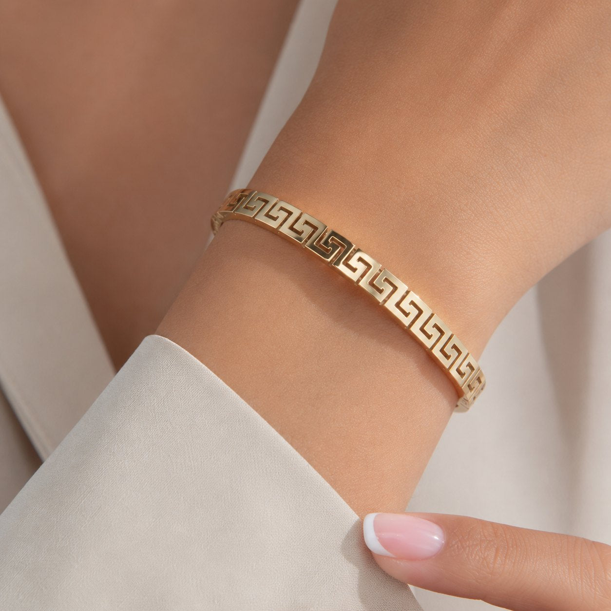 Greek Key Bangle