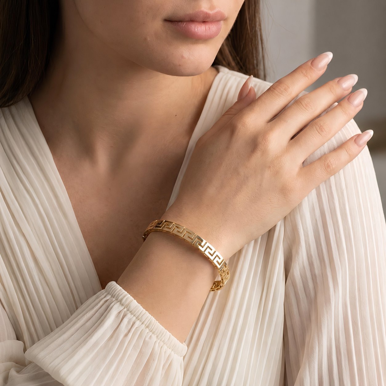 Greek Key Bangle