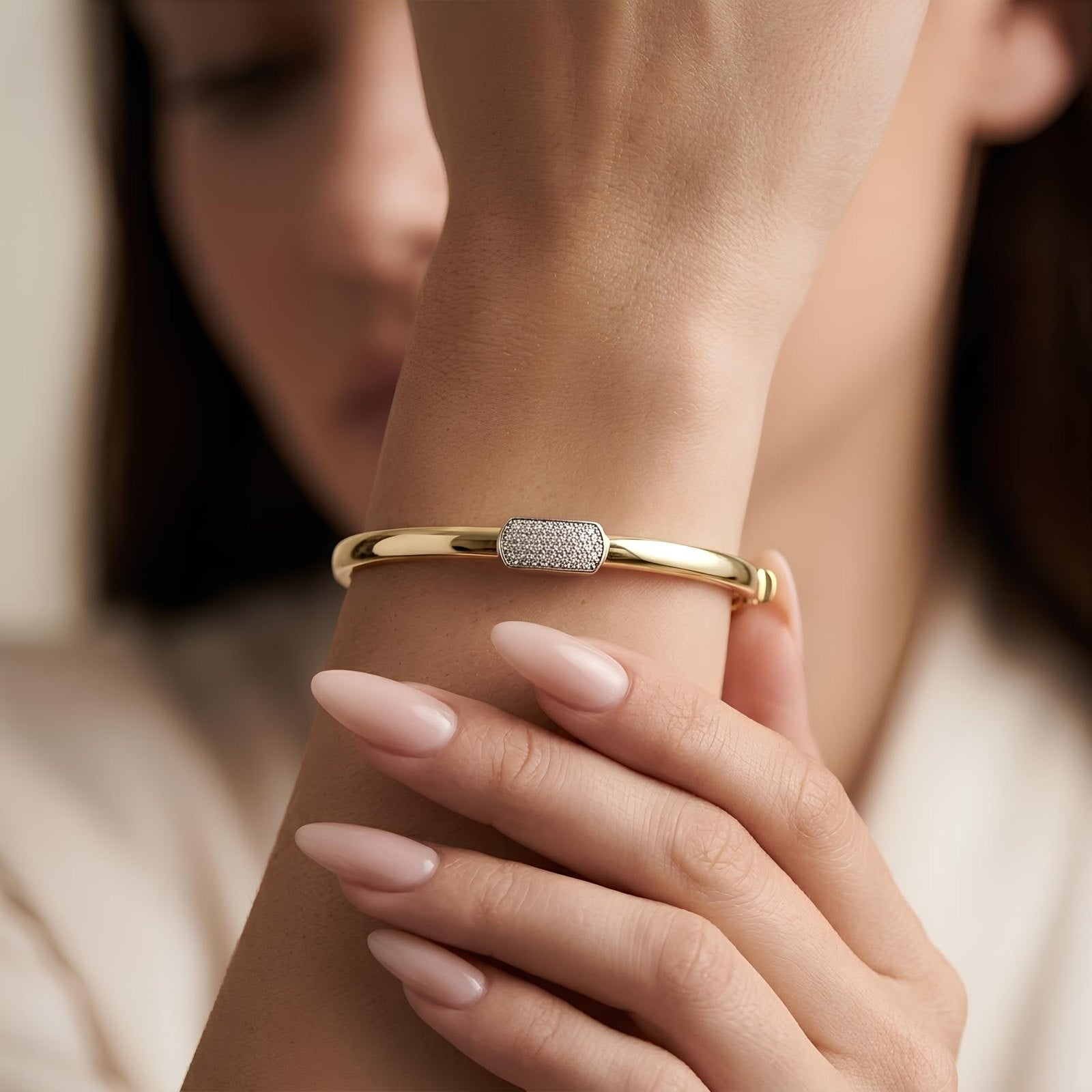 Pave Bar Bangle