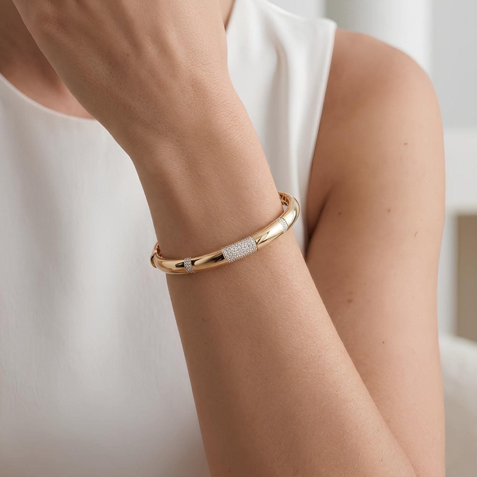 Pave Station Bangle