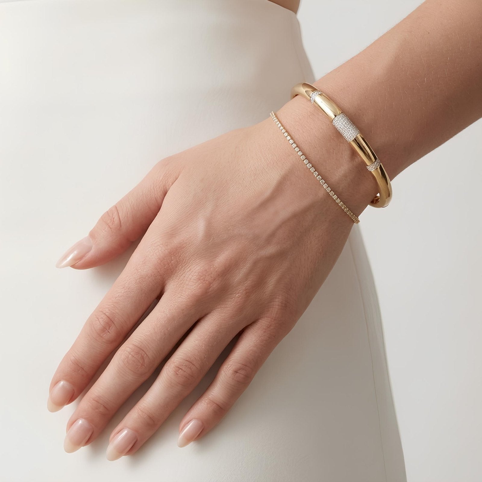 Pave Station Bangle