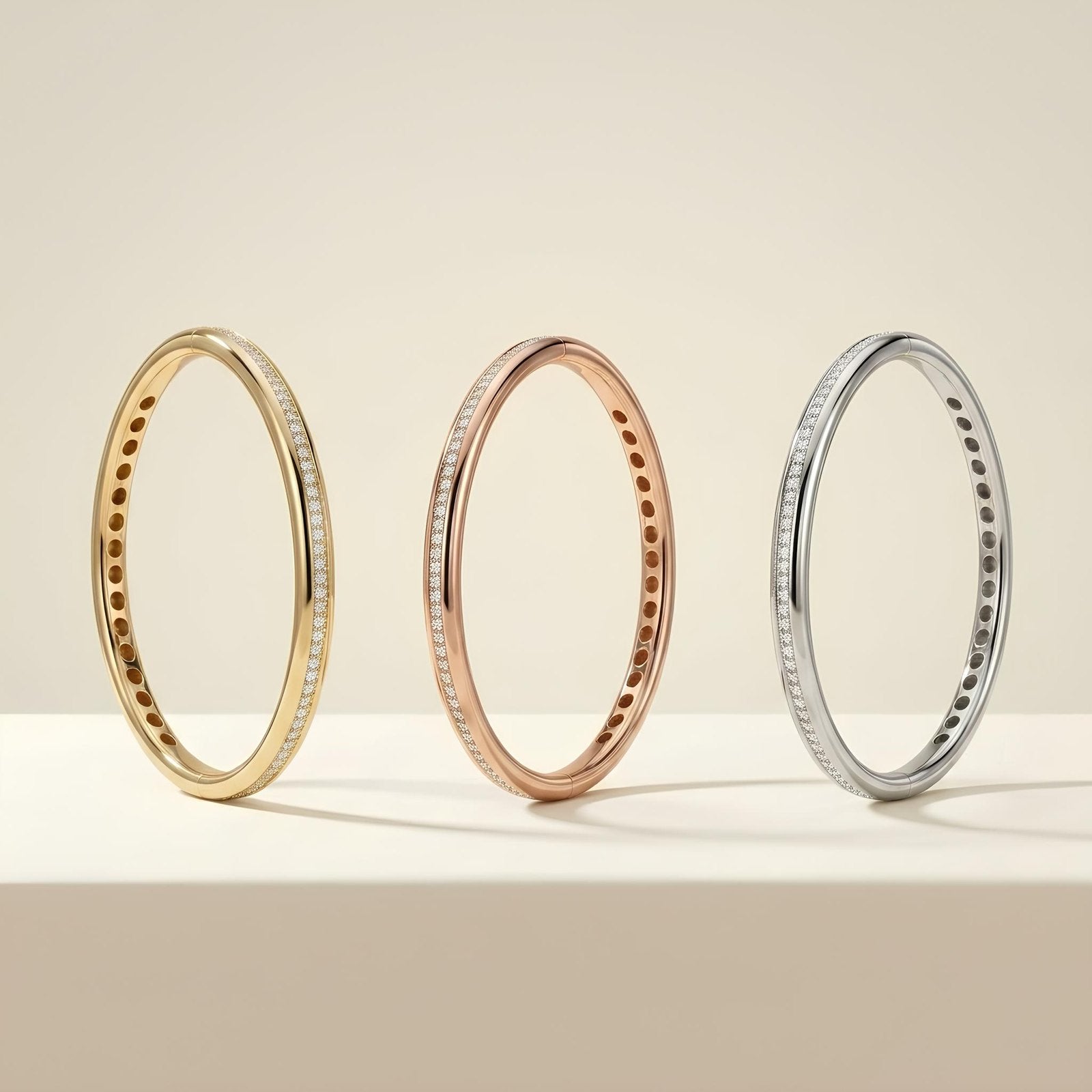 Pave Zircon Slim Bangle