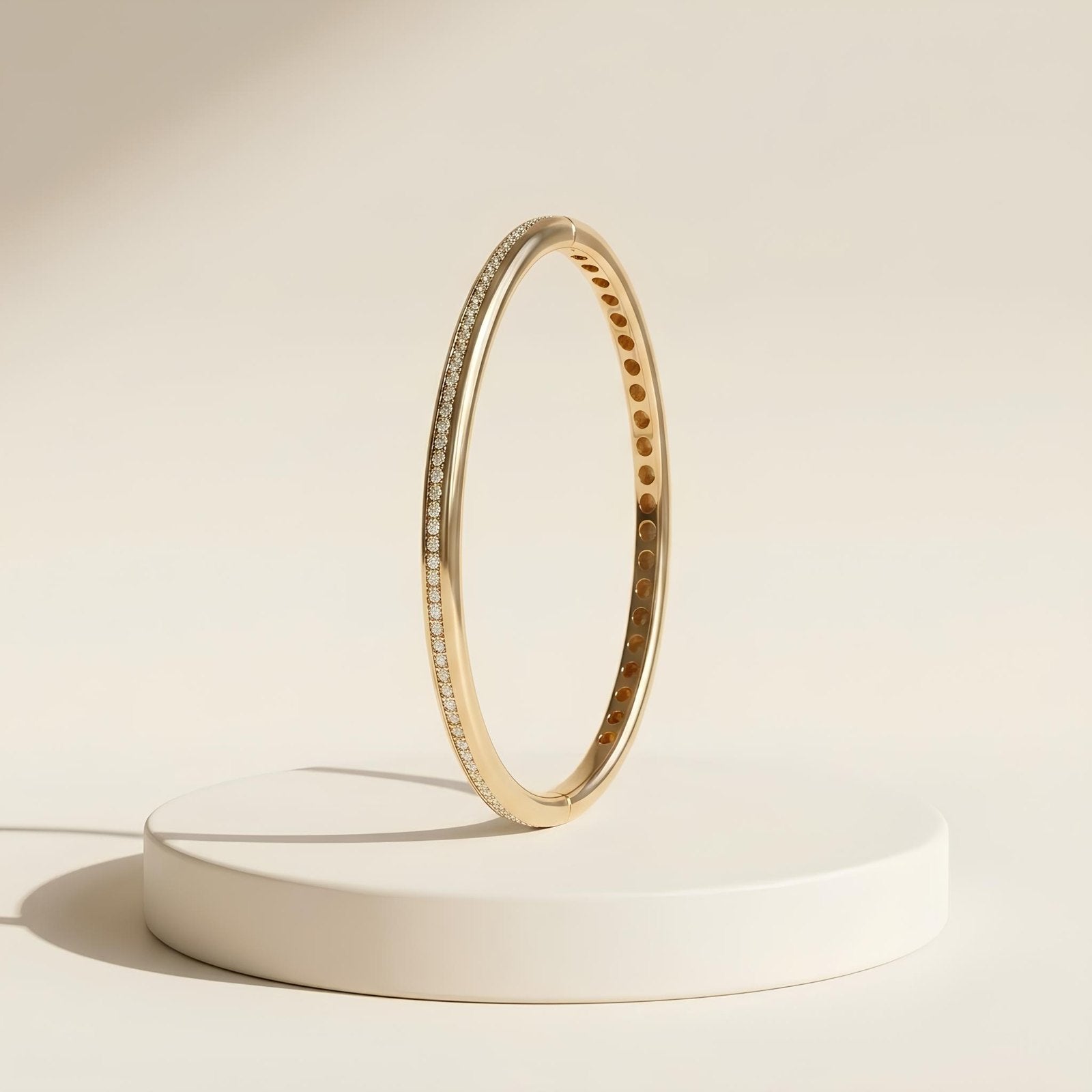 Pave Zircon Slim Bangle