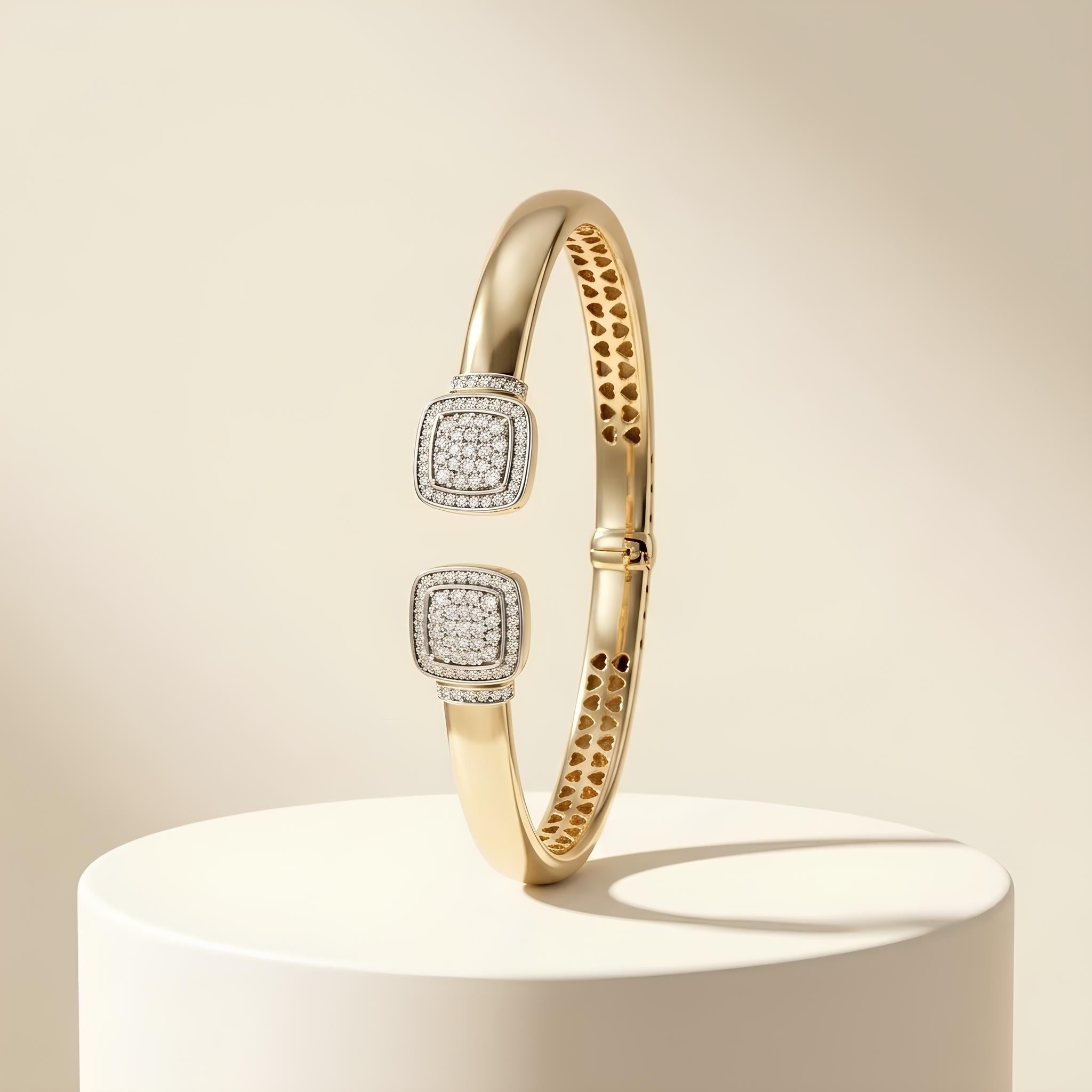 Pave Cushion Cuff