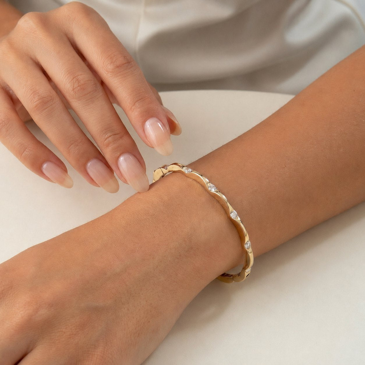 Marquise Station Bangle