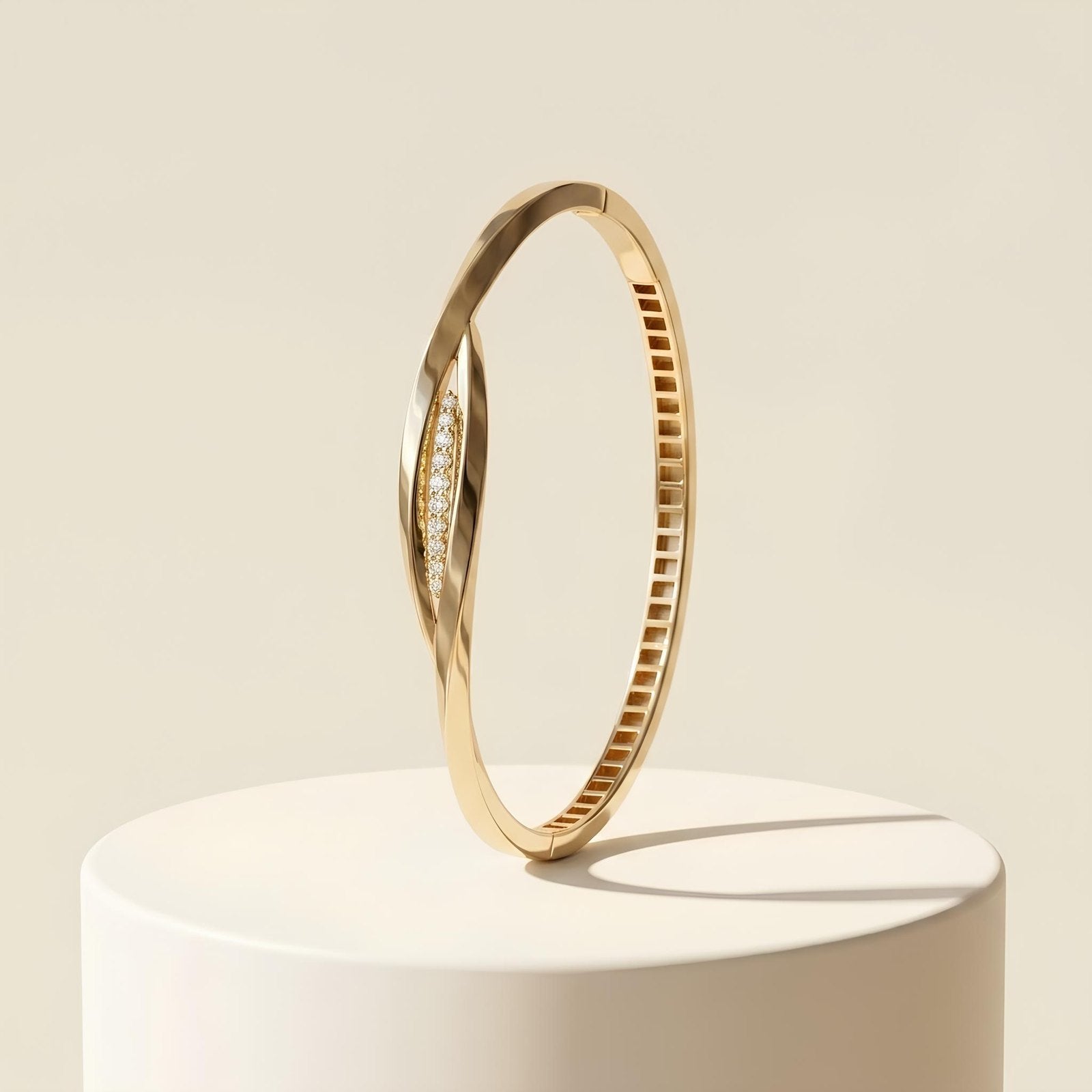Twisted Marquise Bangle