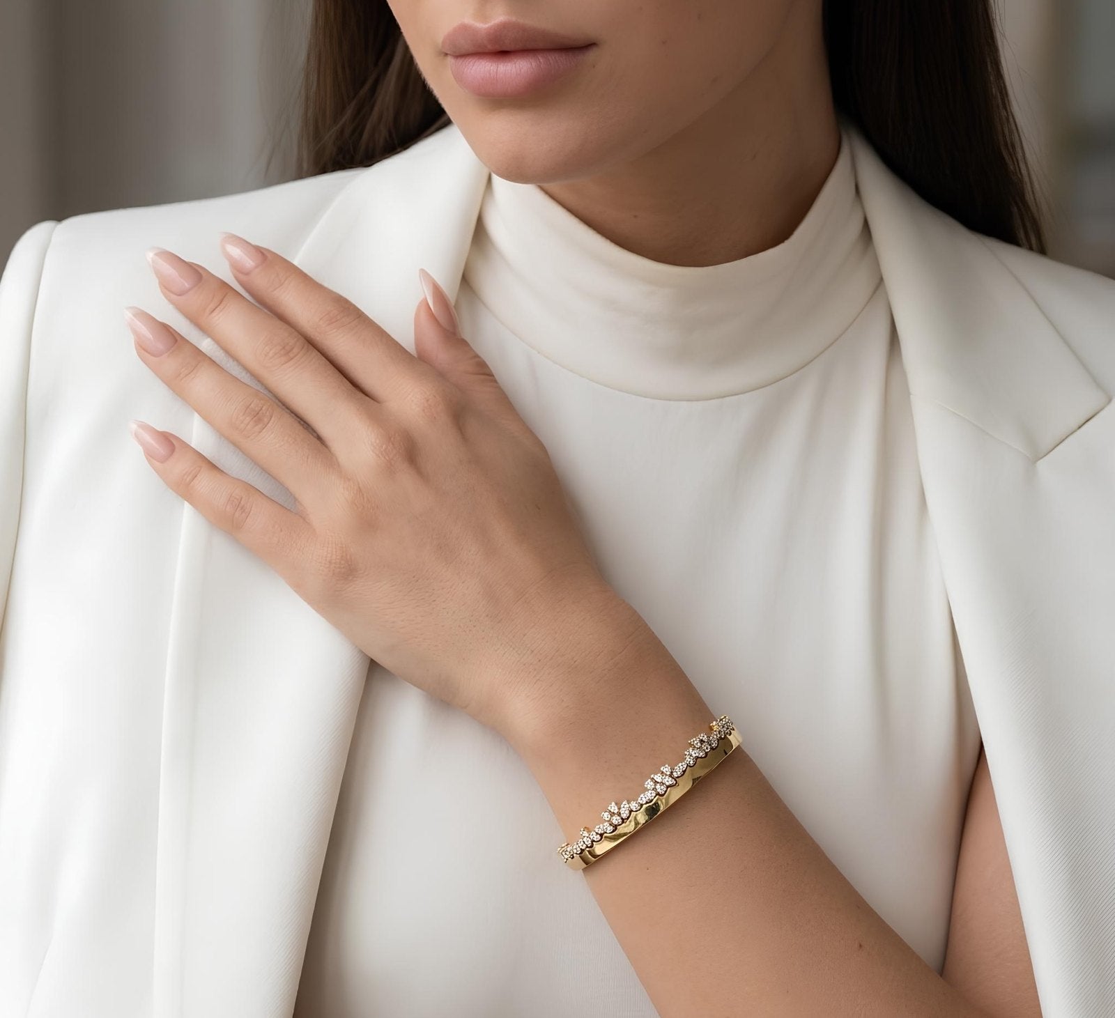 Marquise Cluster Bangle