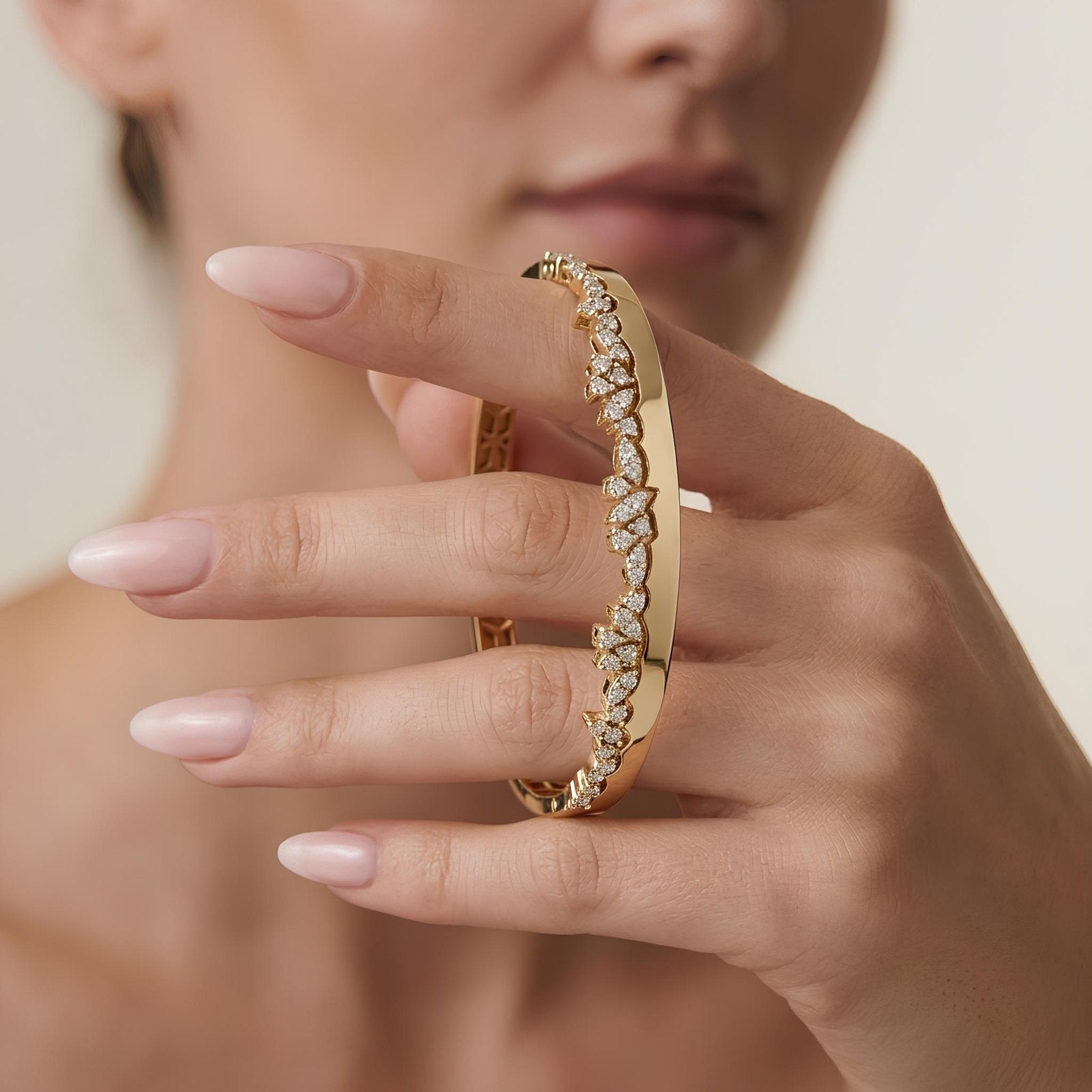 Marquise Cluster Bangle