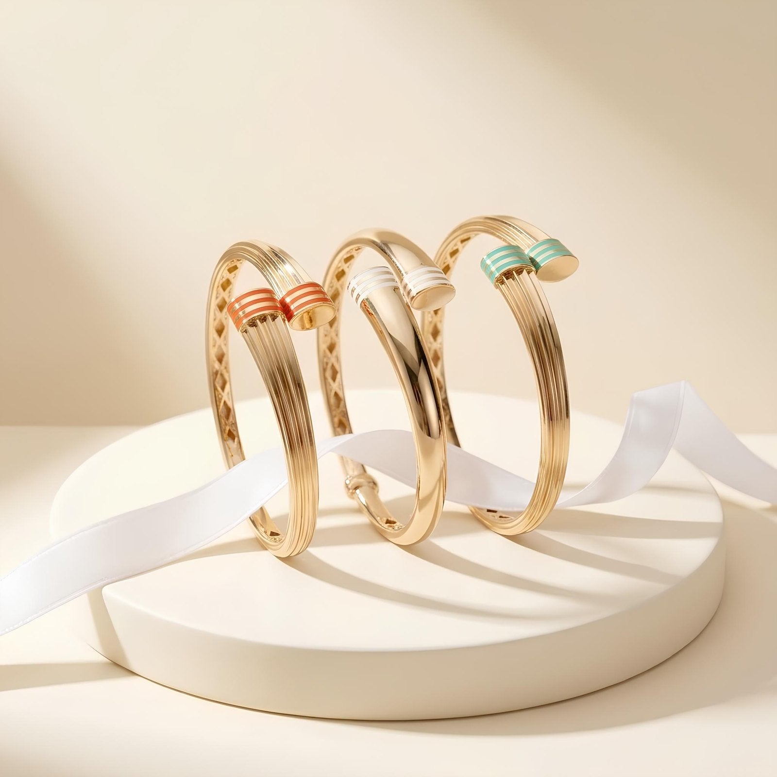 Ottoman-Inspired Enamel Bangle