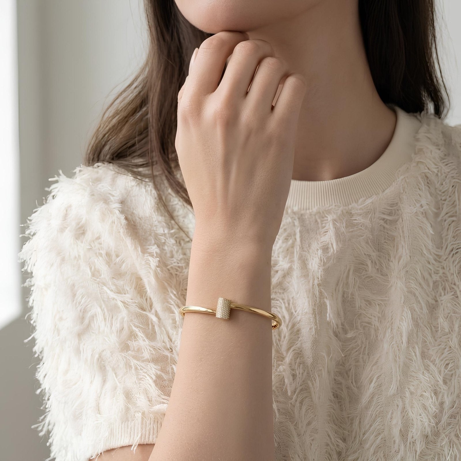 Pave Bypass Bangle