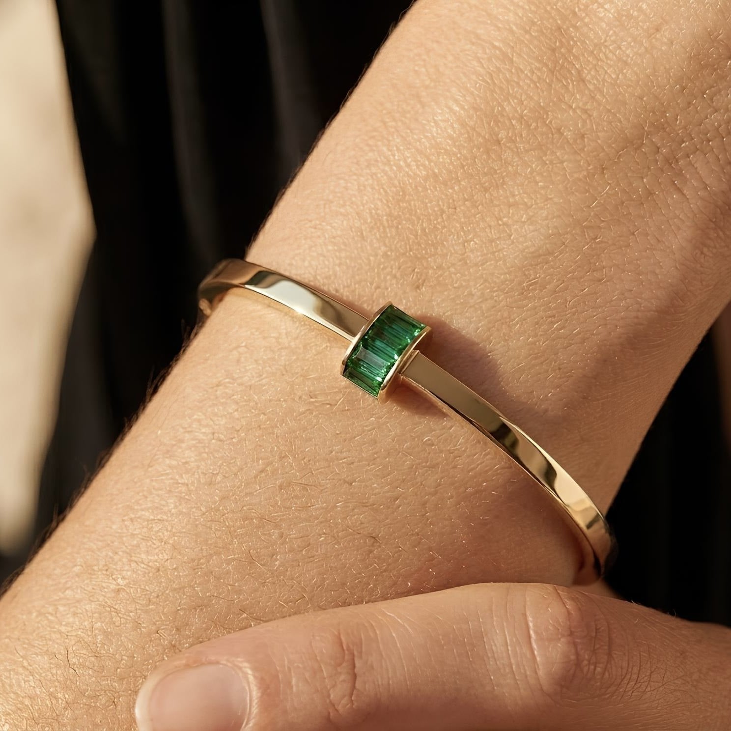 Baguette Zircon Bangle