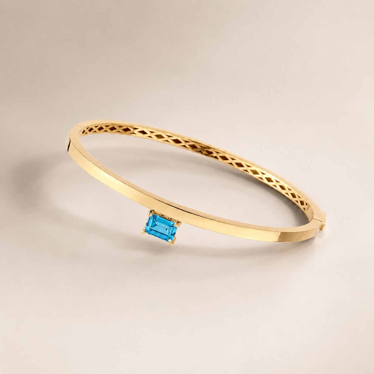 Baguette Accent Bangle
