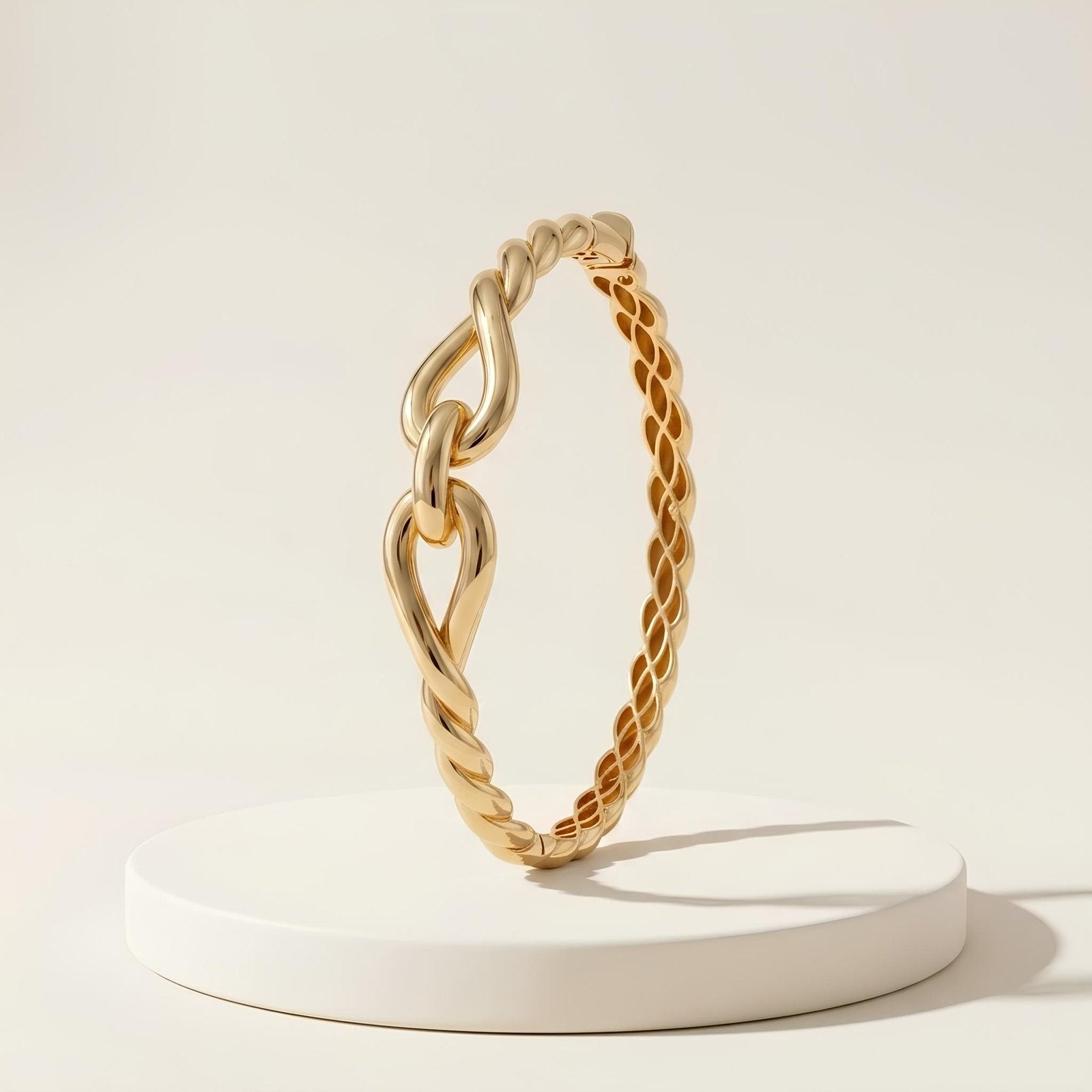 Twisted Rope Knot Bangle