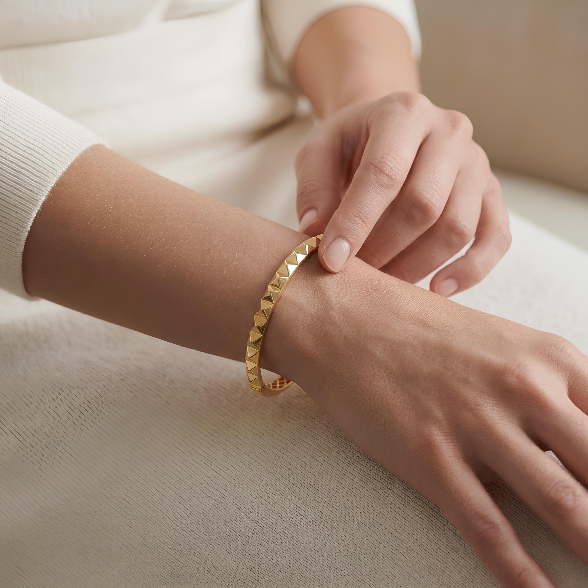 Pyramid Stud Bangle